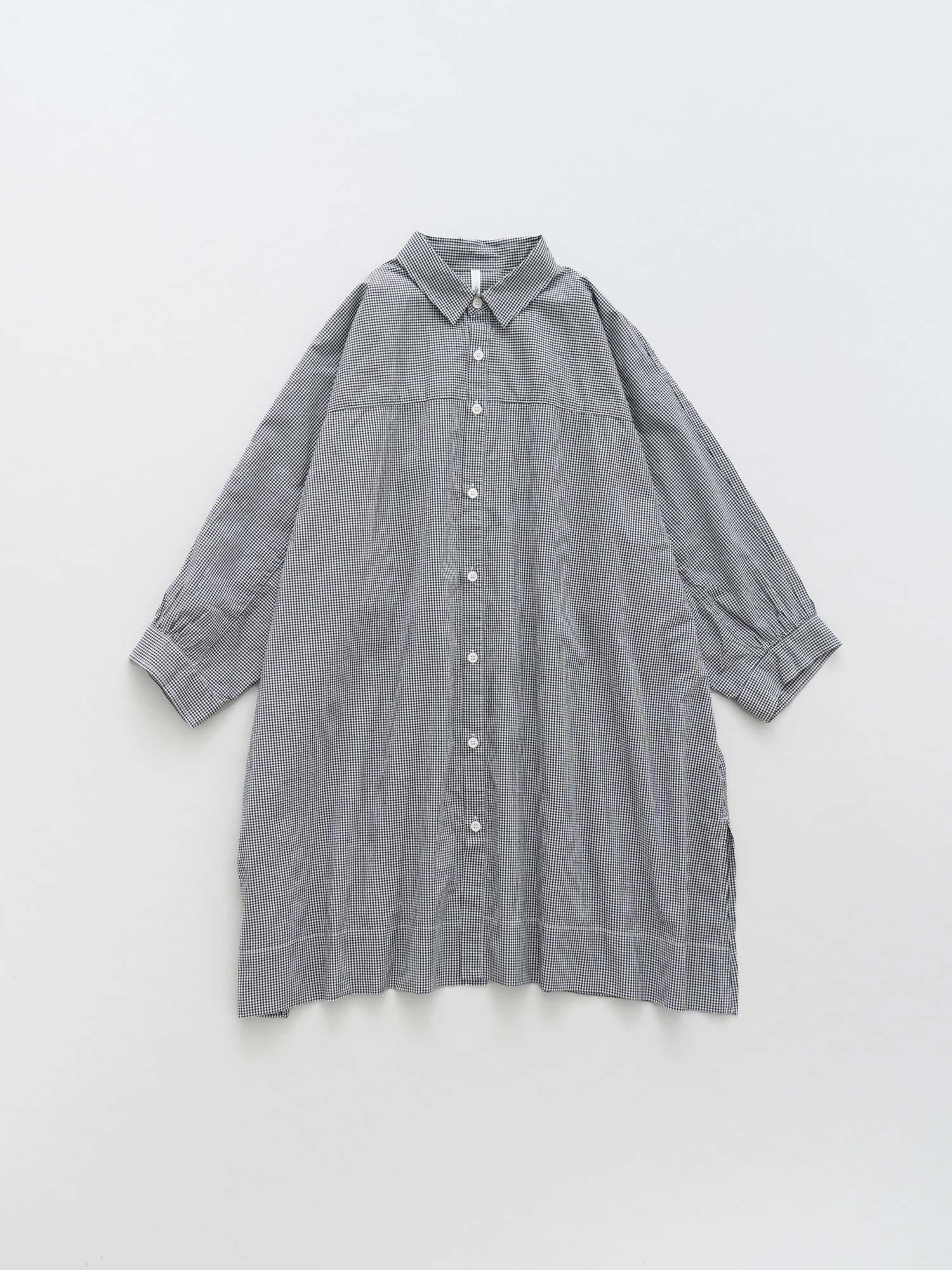 ブロード　ドルマンロングシャツ