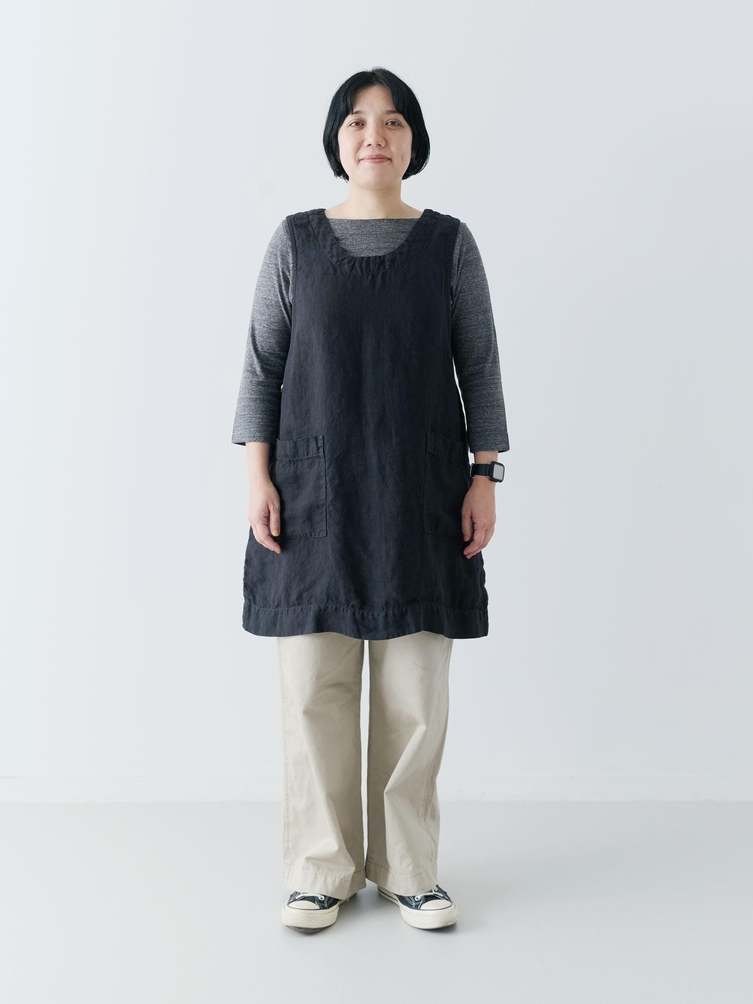 MALK online store 】 KINOTTO / オックスプルオーバーエプロン 麻 100