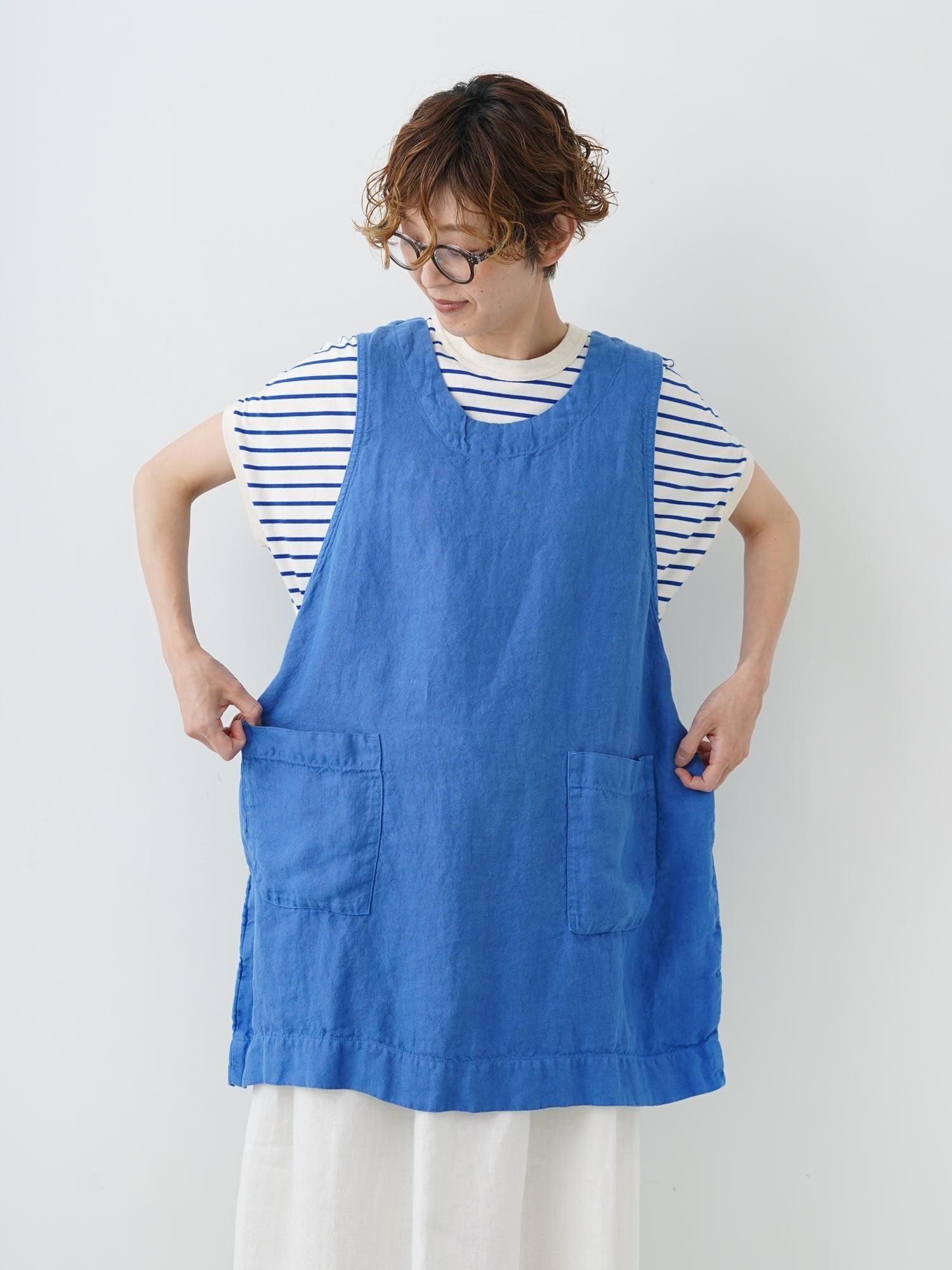 MALK online store 】 KINOTTO / オックスプルオーバーエプロン 麻 100