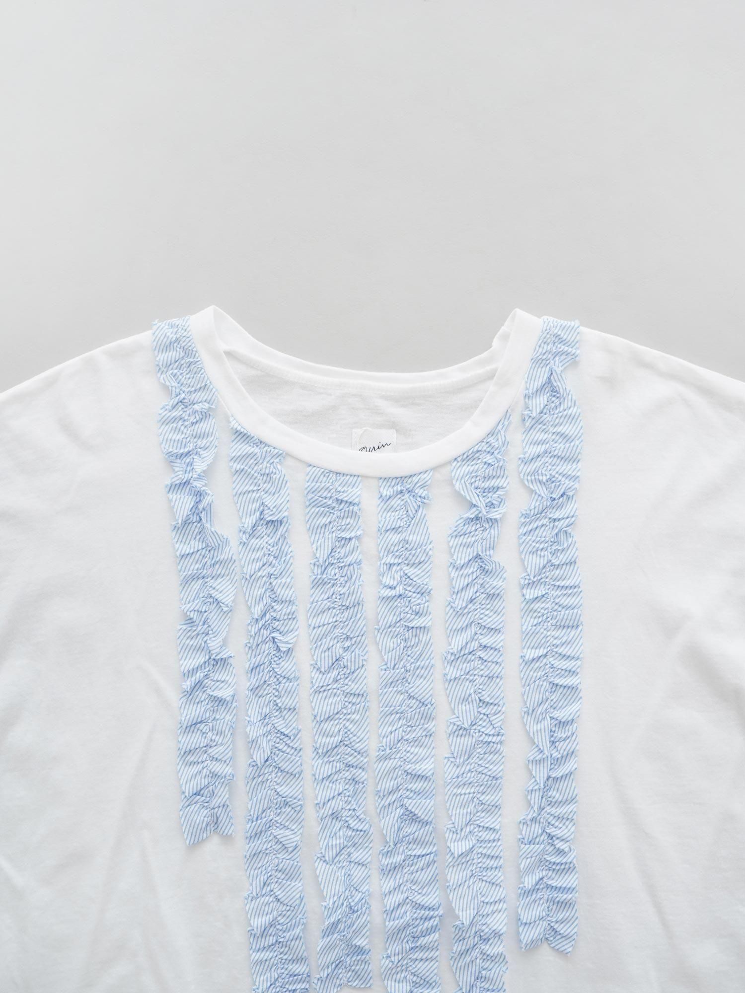 MALK online store 】grin / ベーシック天竺フリルギャザーT MALK online store 】grin / ベーシック天竺フリルギャザーT