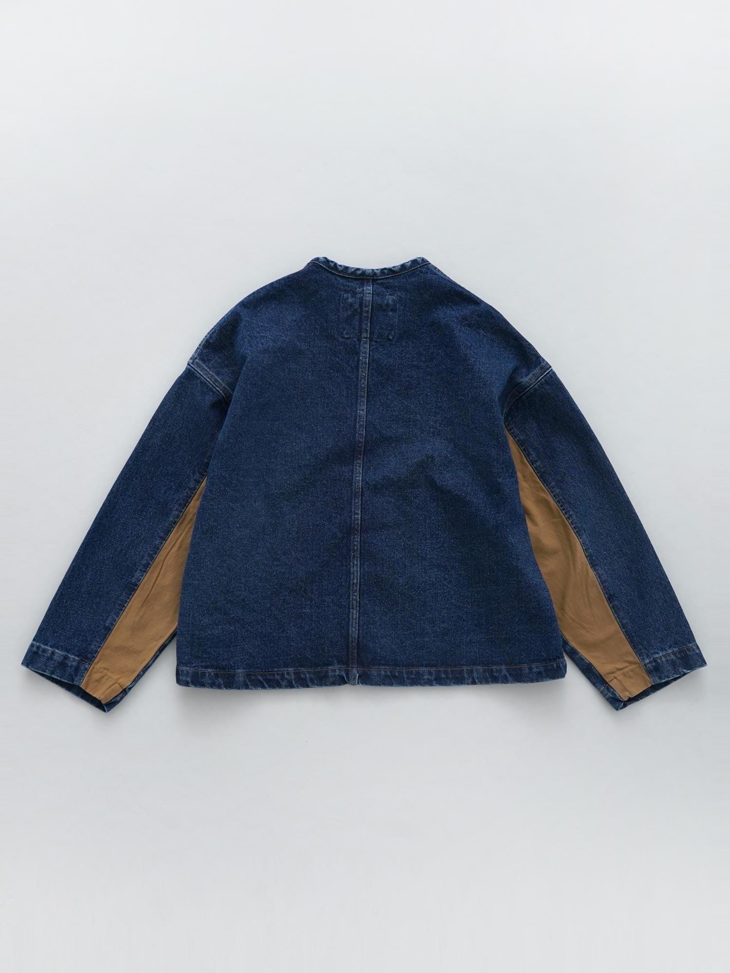 MALK online store 】CLIP.TAB / 13ozデニム×バックサテンワイド