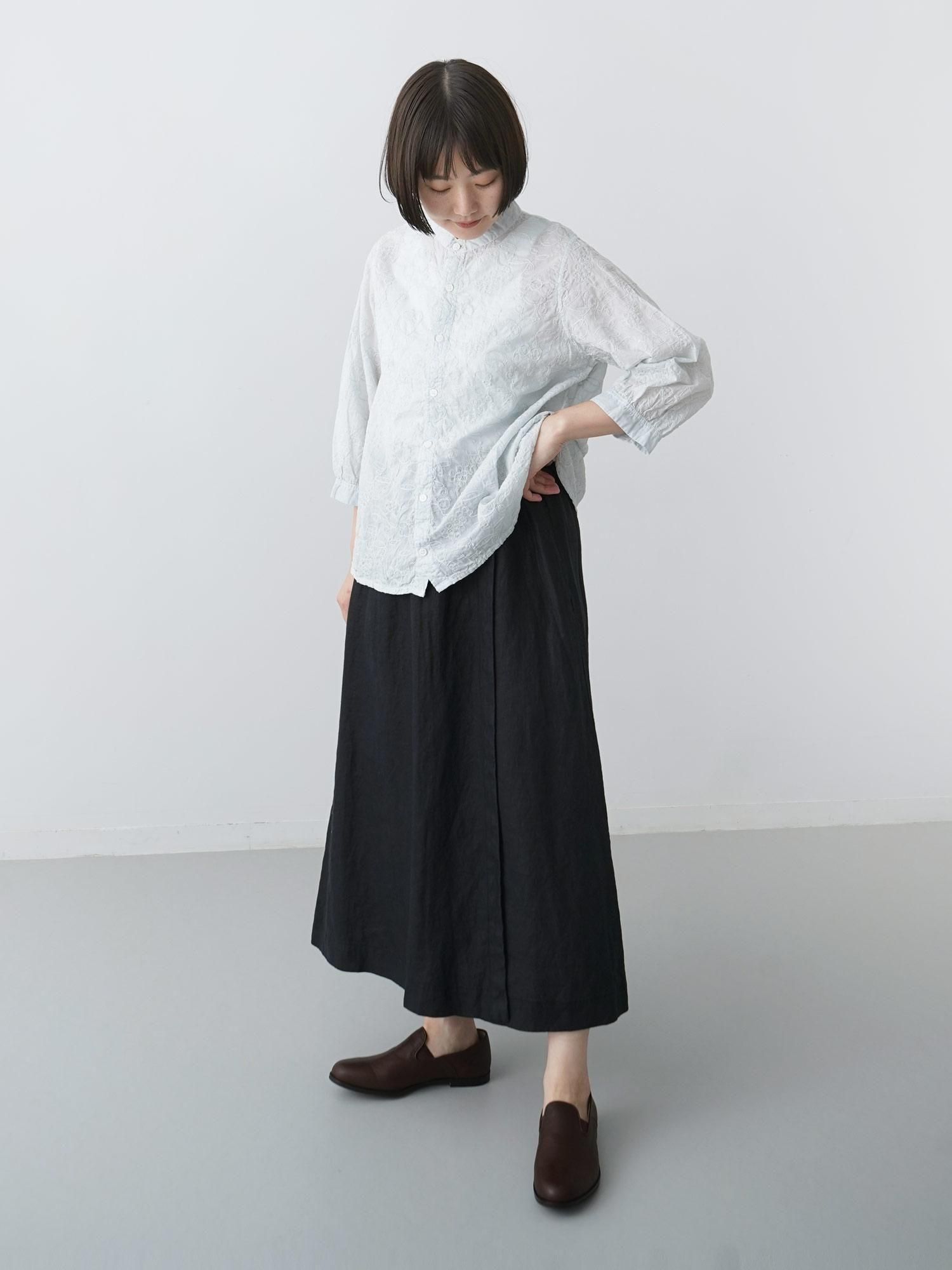 MALK online store 】grin / ヨーロッパリネンラップスカート 麻 MALK online store 】grin / ヨーロッパリネンラップスカート 麻
