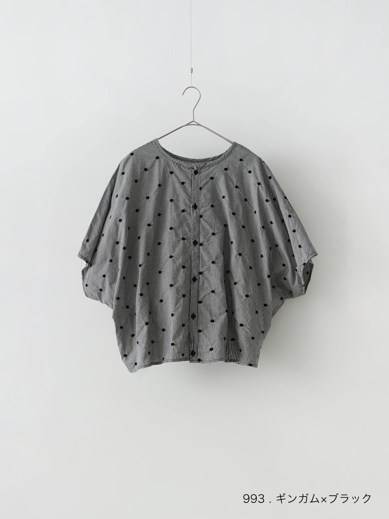 MALK online store 】NATURAL LAUNDRY / ドット刺繍2WAY MALK online store 】NATURAL LAUNDRY / ドット刺繍2WAY