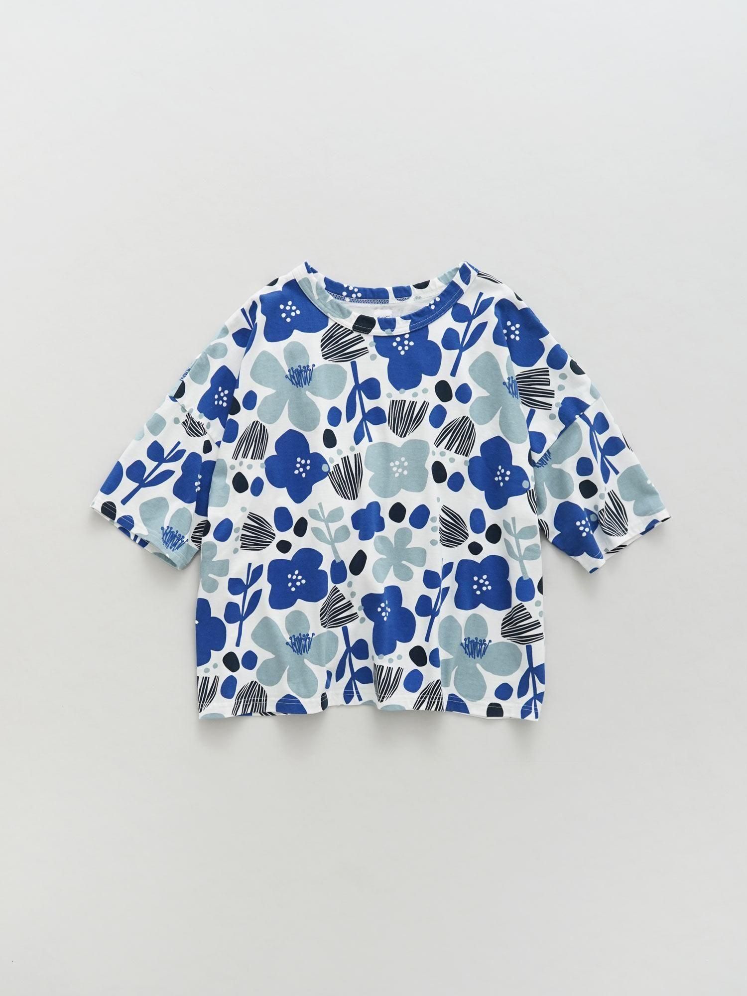 フィールドフラワープリント　半袖Tシャツ