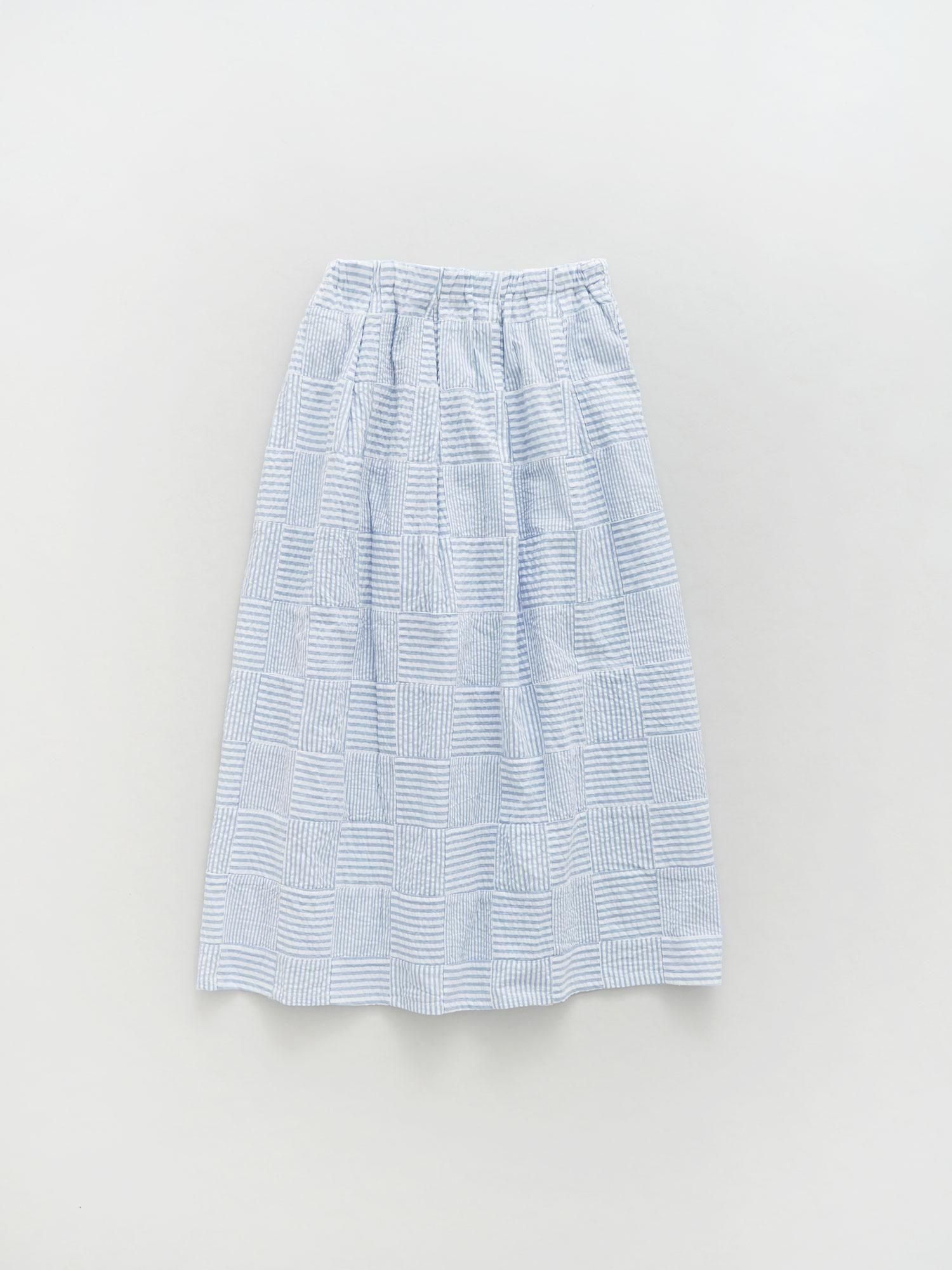 MALK online store 】NATURAL LAUNDRY / ストライプパッチワーク