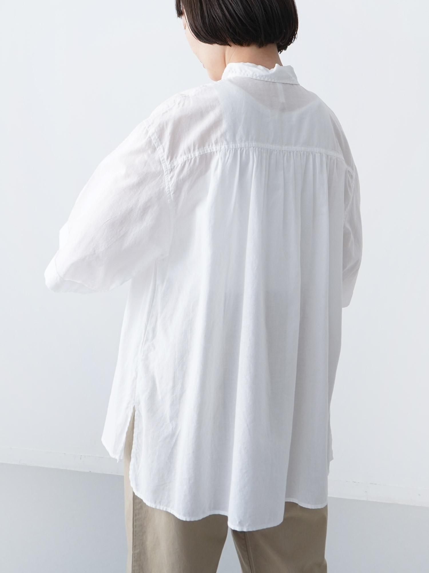 MALK online store 】grin / 100/2ボイルワイドスリーブシャツ