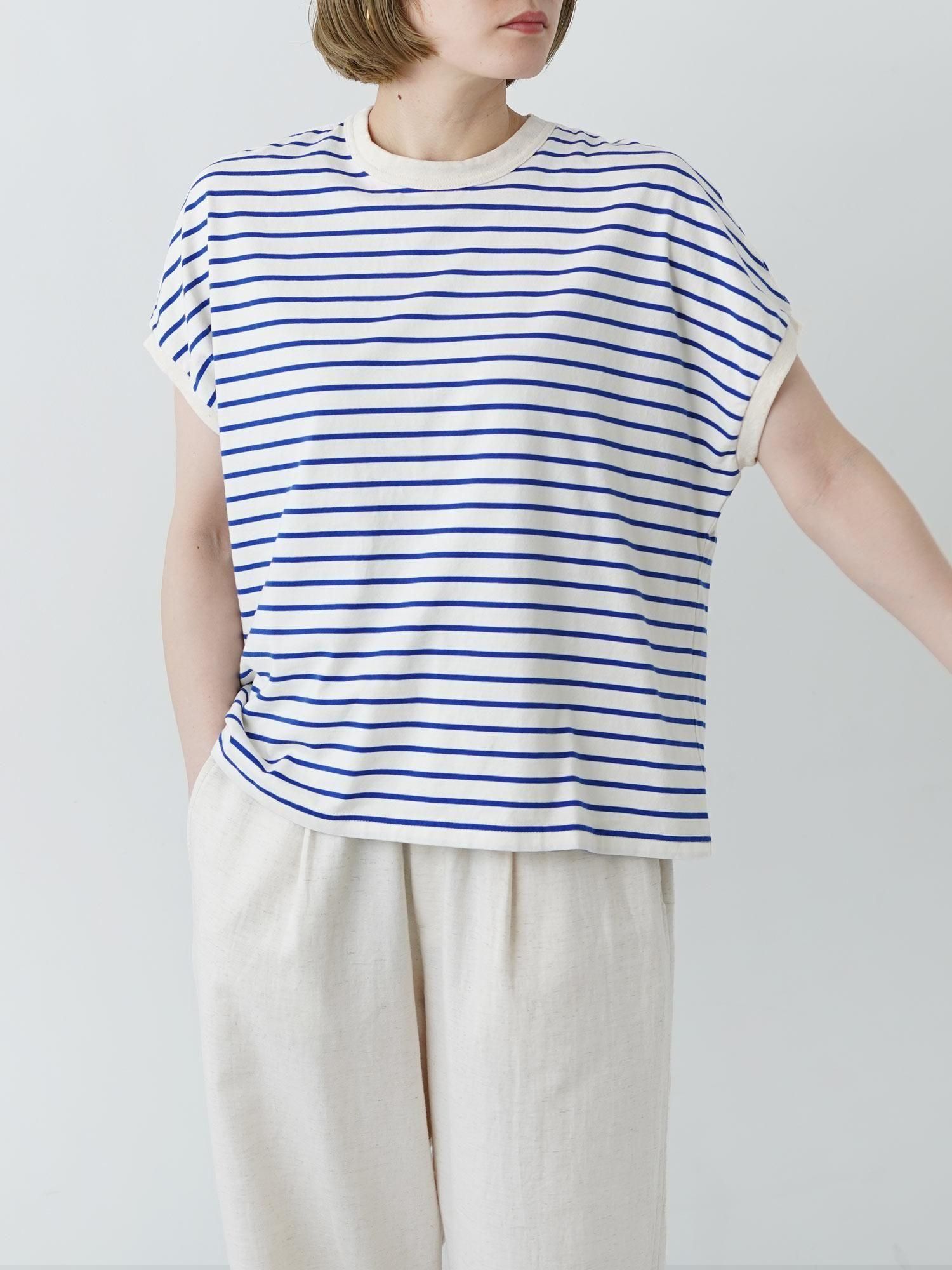 ラベンダー⭐️NATURAL LAUNDRY ボーダードルマンTシャツ NATURAL LAUNDRY｜ドット＆ボーダー ドルマンTシャツ | 7252C