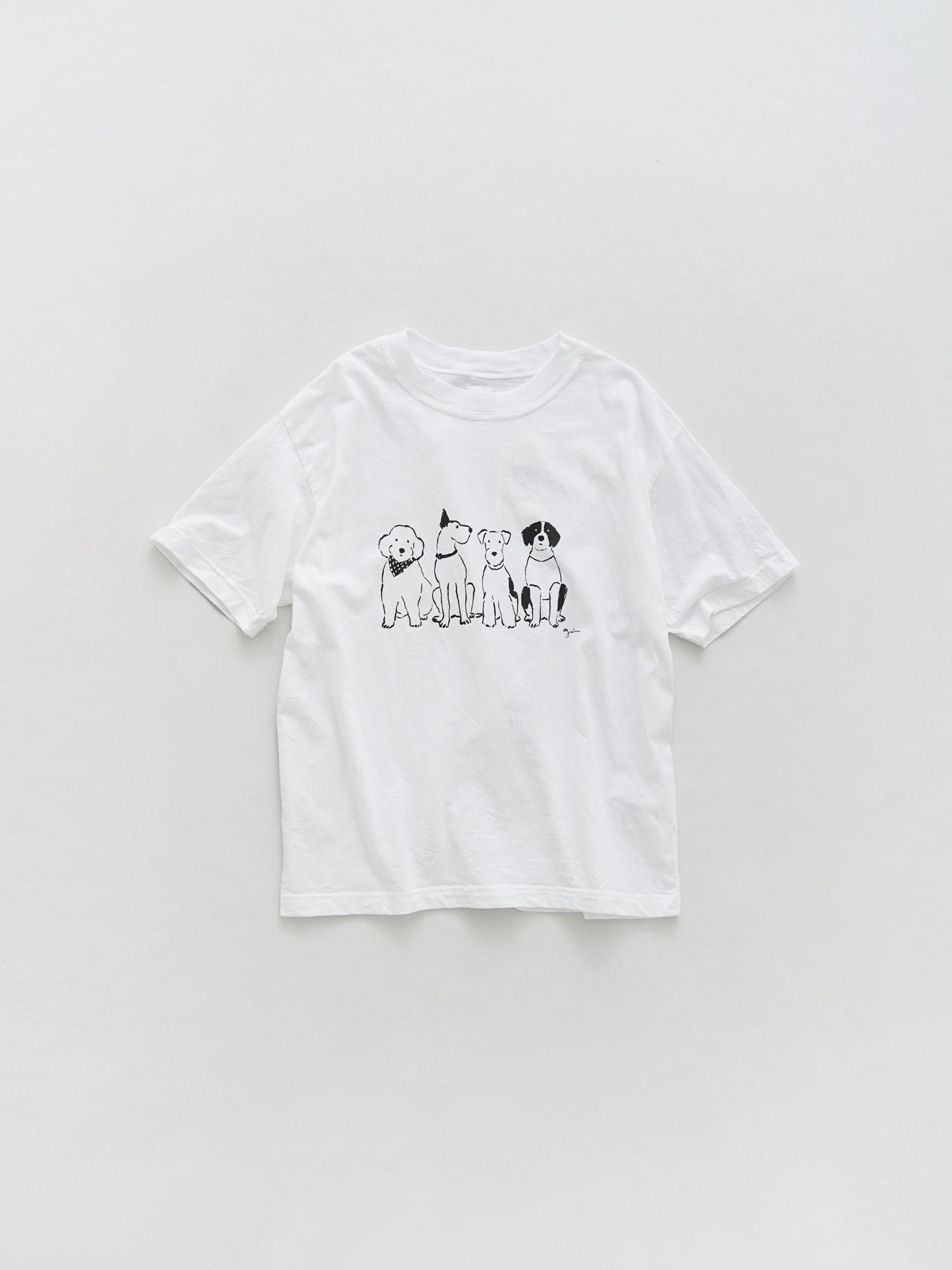 エーゲ海天竺　DoggysプリントTシャツ