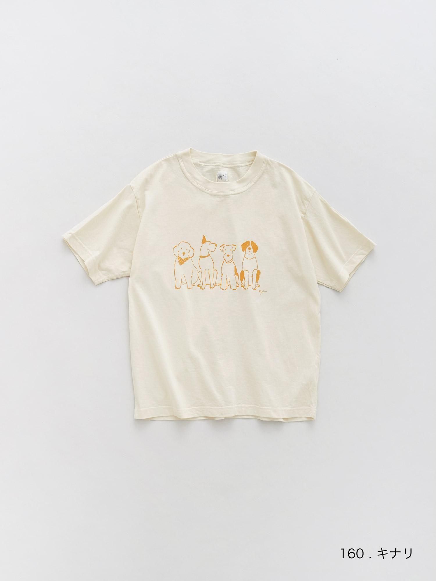 MALK online store 】grin / エーゲ海天竺DoggysプリントTシャツ