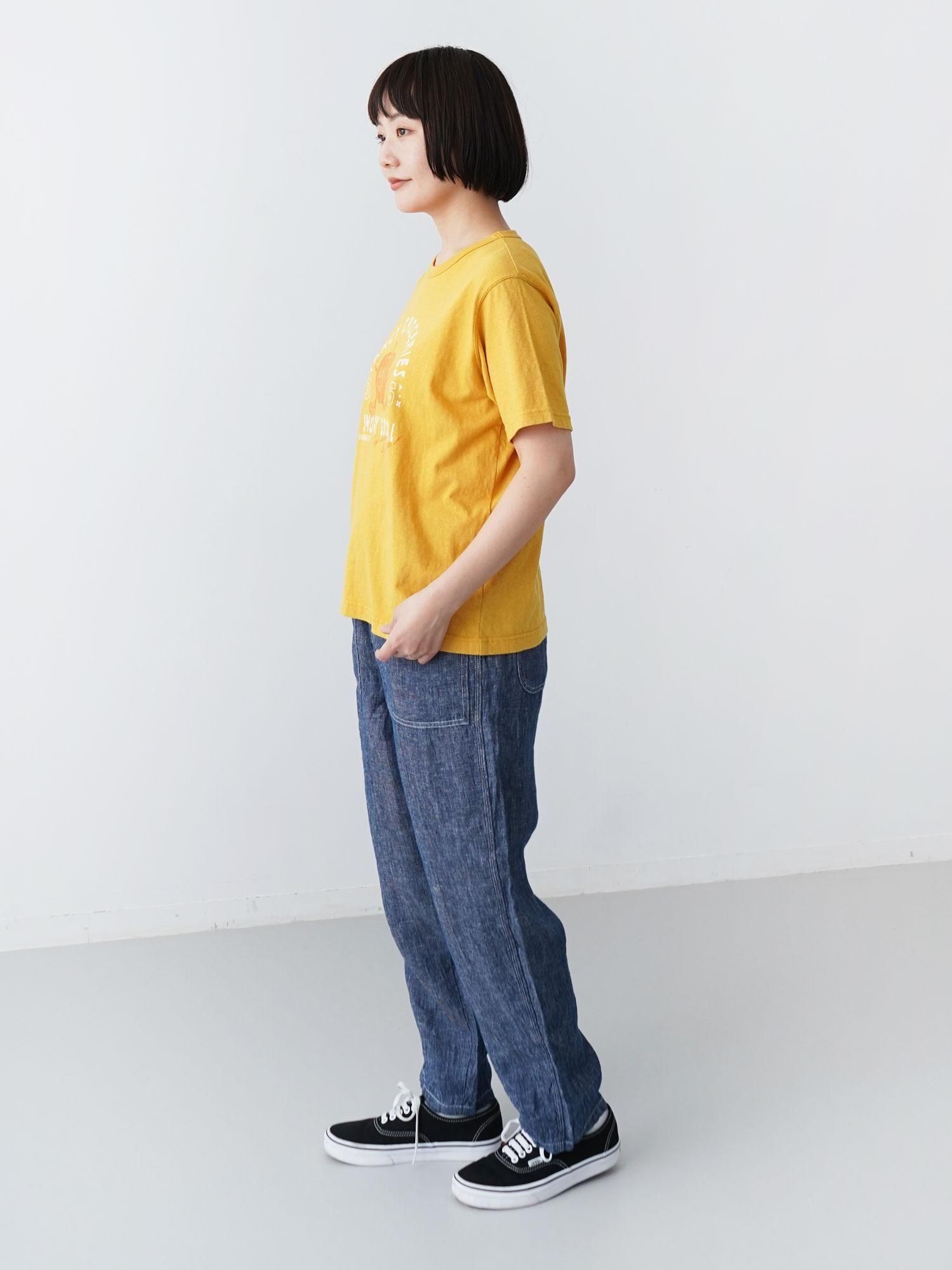 【リネンパンツ】育てていくデニム ベイカーパンツ /インディゴ denim baker pants～ﾃﾞﾆﾑﾍﾞｲｶｰﾊﾟﾝﾂ | flower／フラワー公式通販