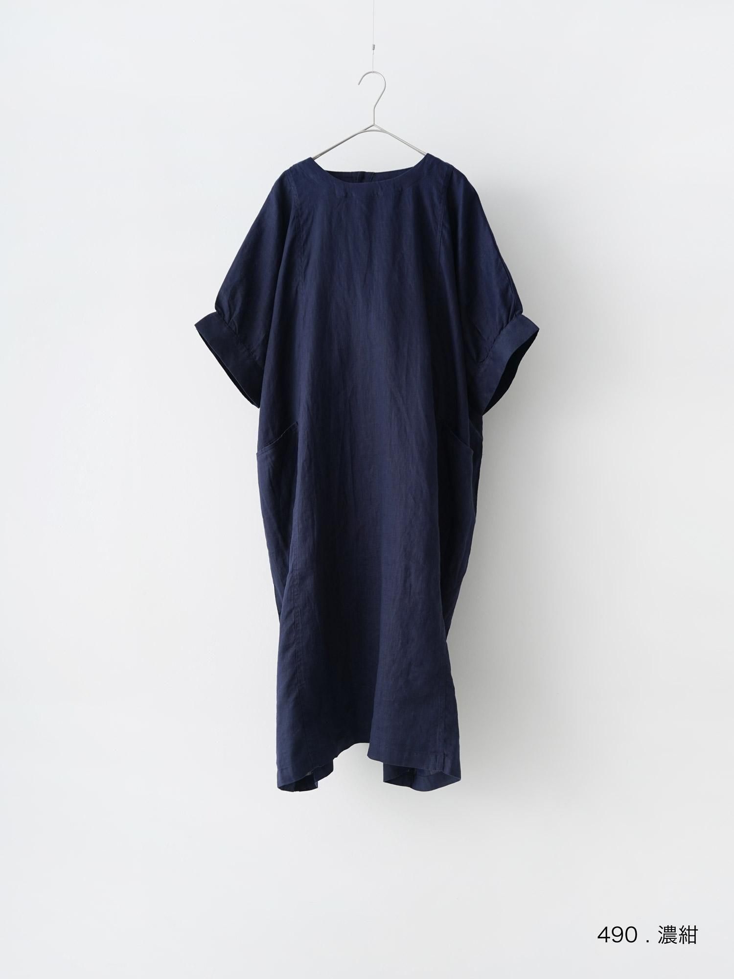 入荷now 安全 NATURAL 】 store online MALK LAUNDRY リネン切り替え / ワンピース
