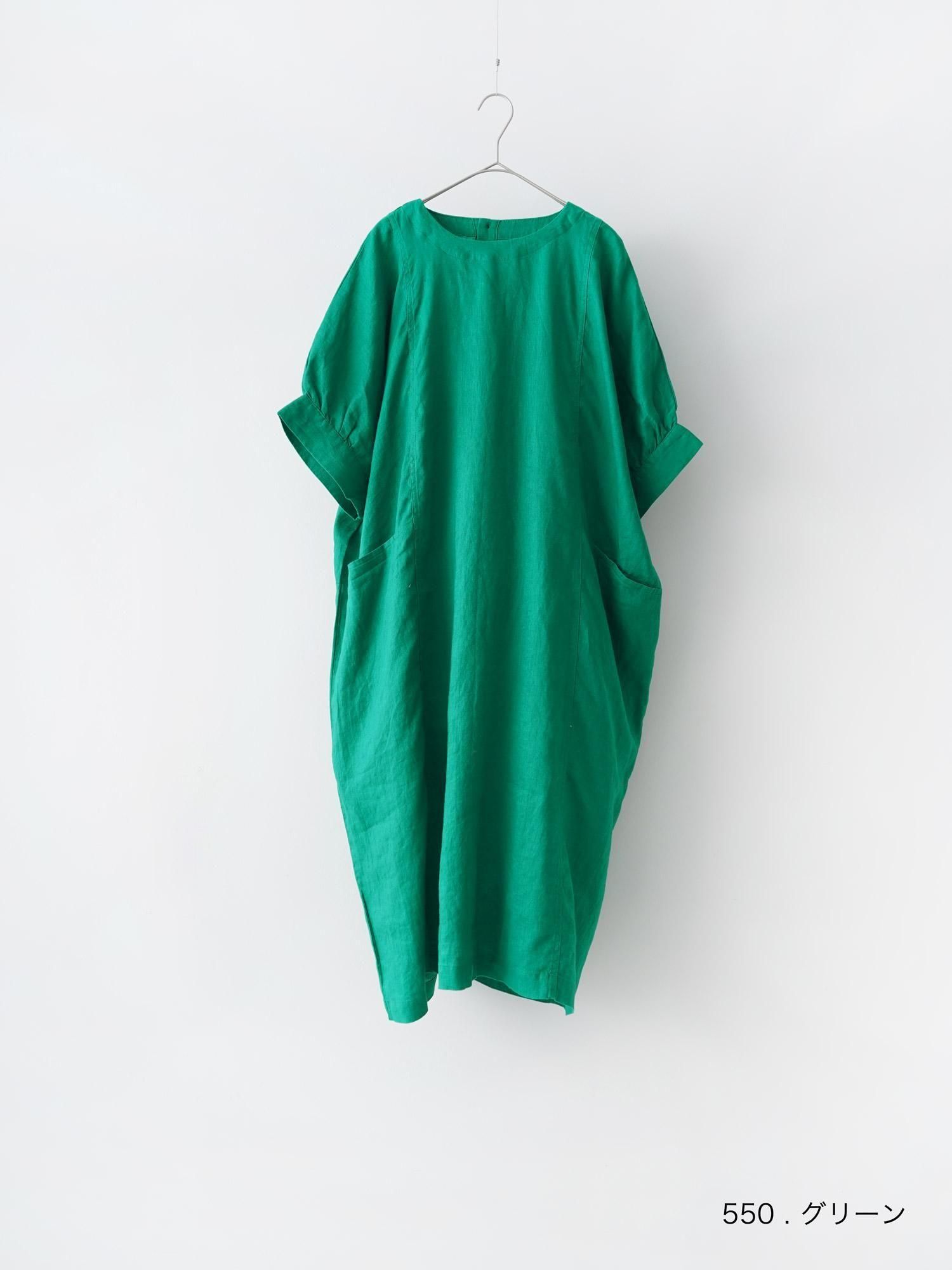 ぽぽ様専用ページ】linen 100%＊オリーブグリーン＊かっぽう着