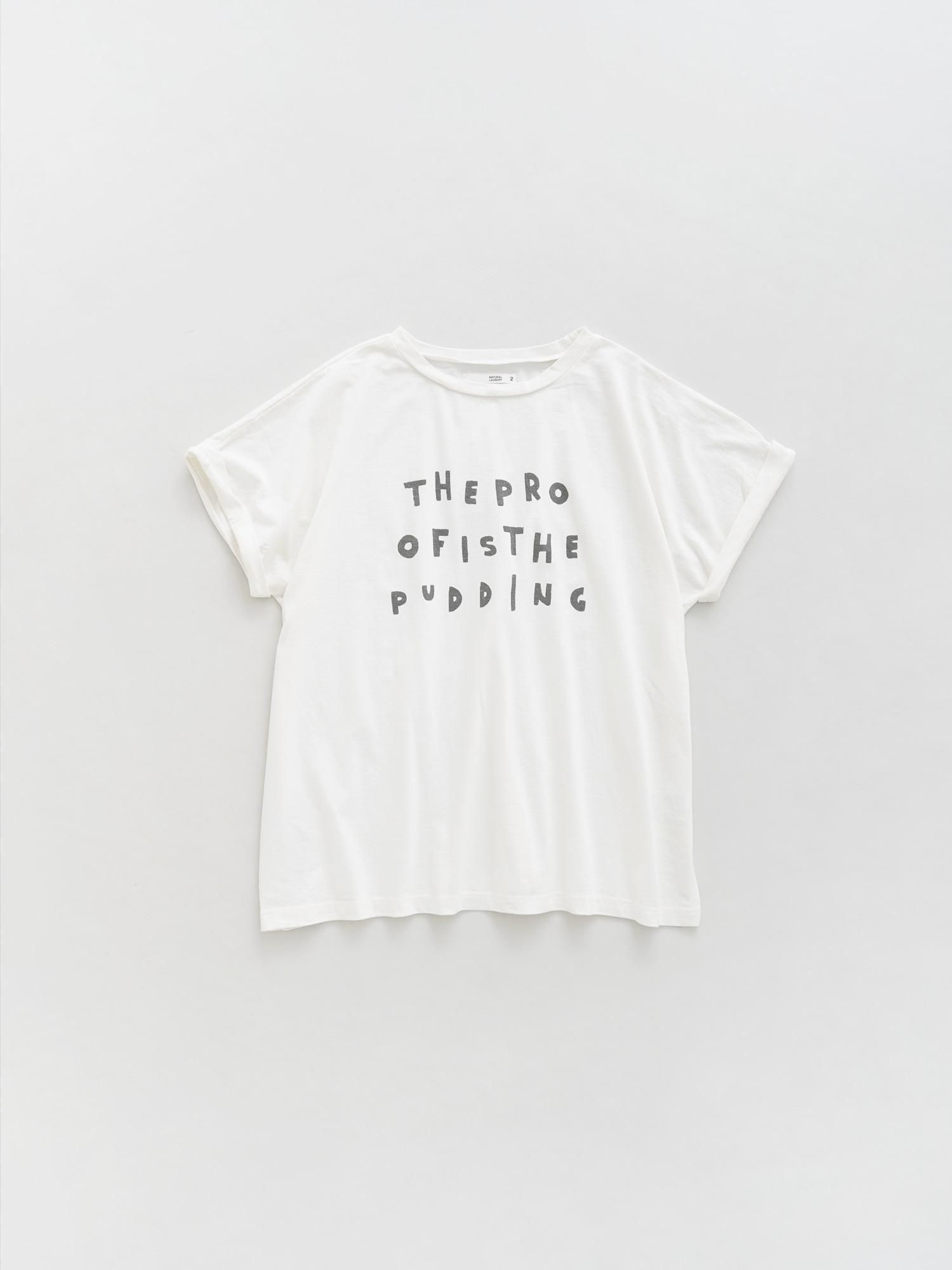 ライト天竺　プディングプリントTシャツ