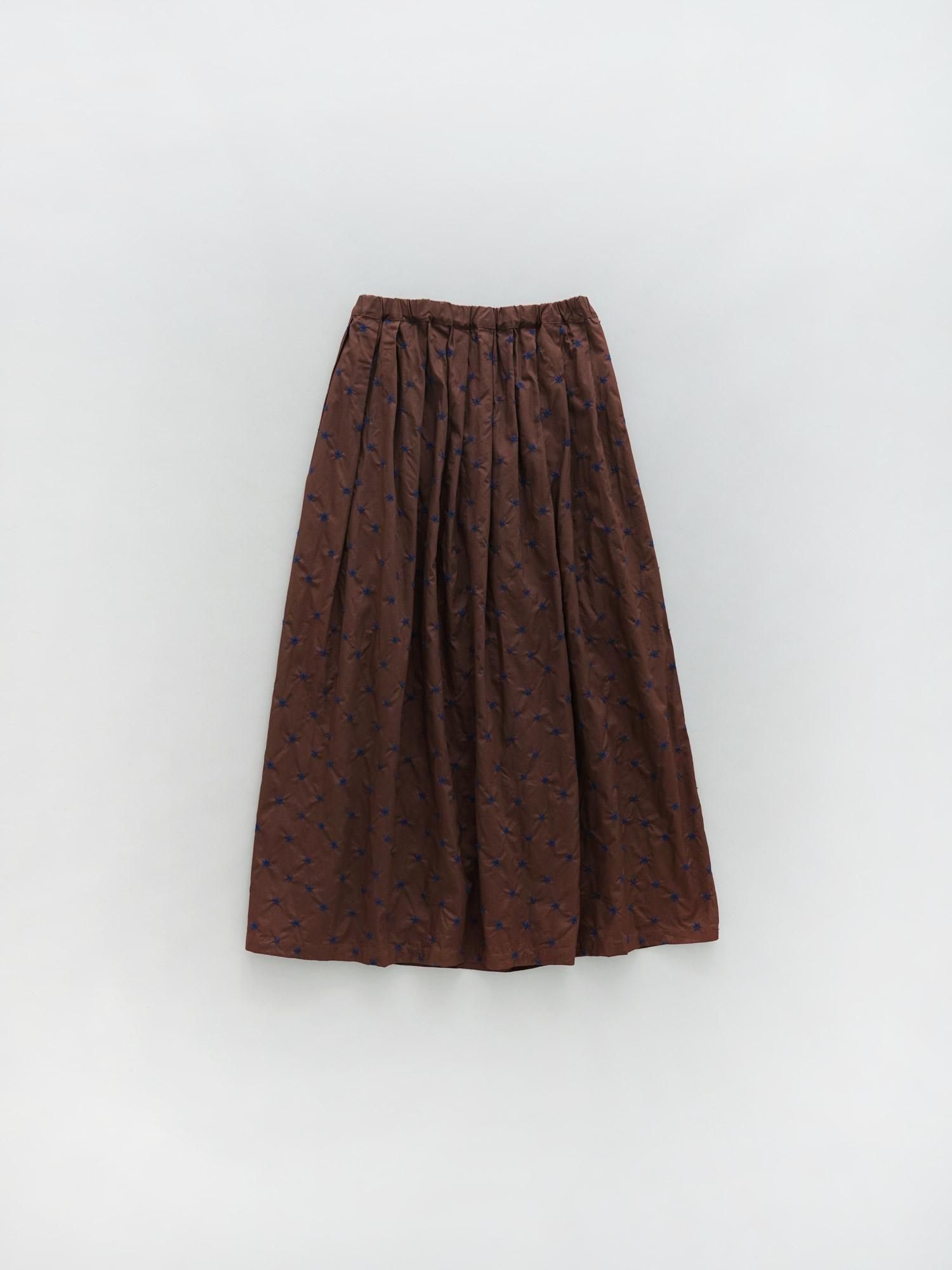MALK online store 】NATURAL LAUNDRY / オハナ刺繍タックス