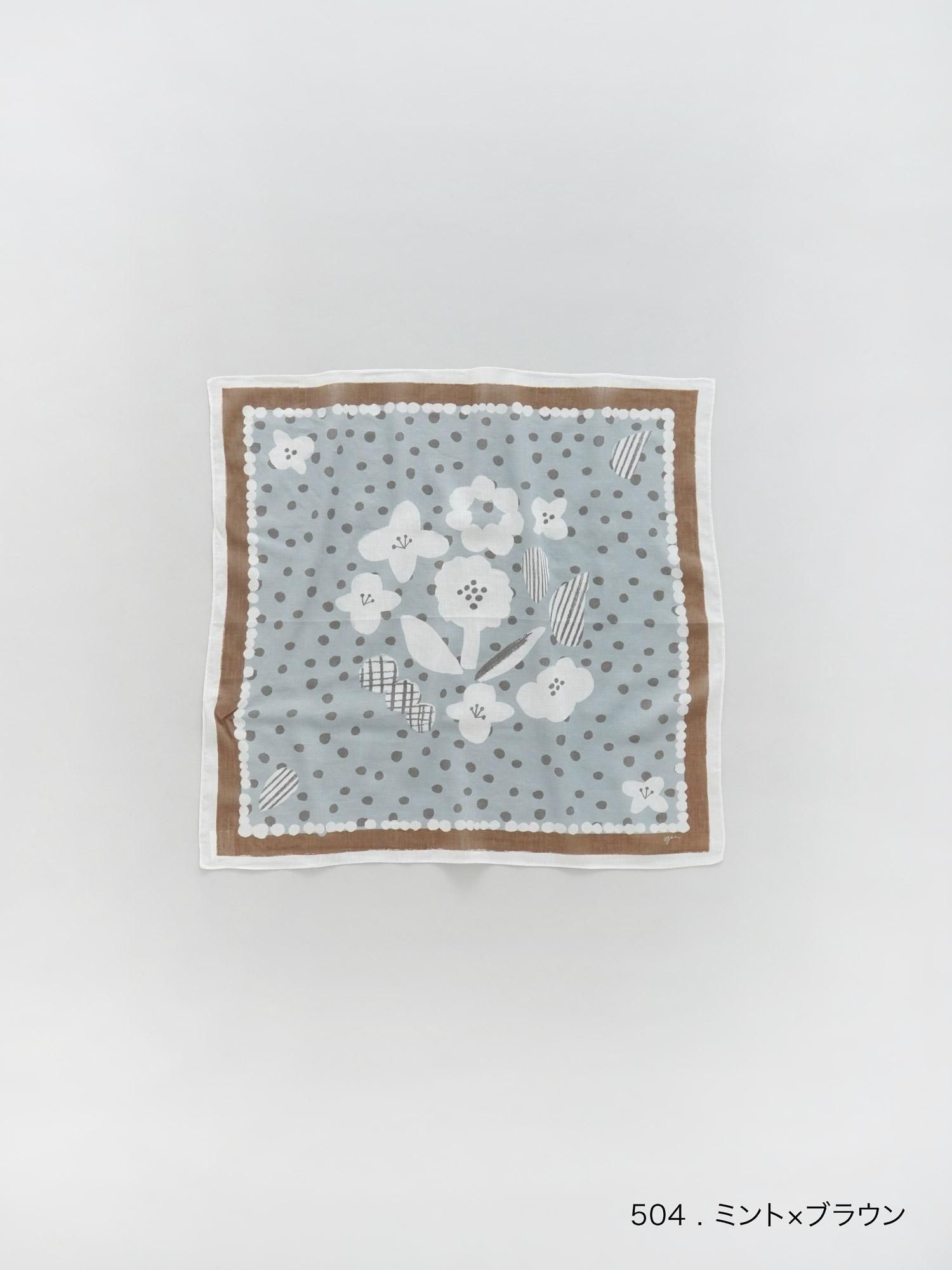 MALK online store 】grin / コットンシルクミニDOTflowerバンダナ 綿