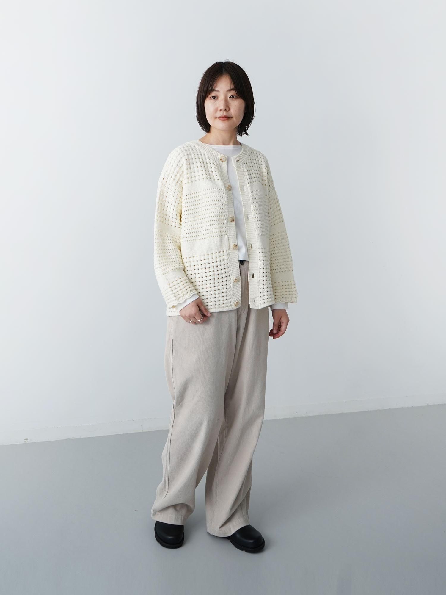 MALK online store 】NATURAL LAUNDRY / コットンホールニット