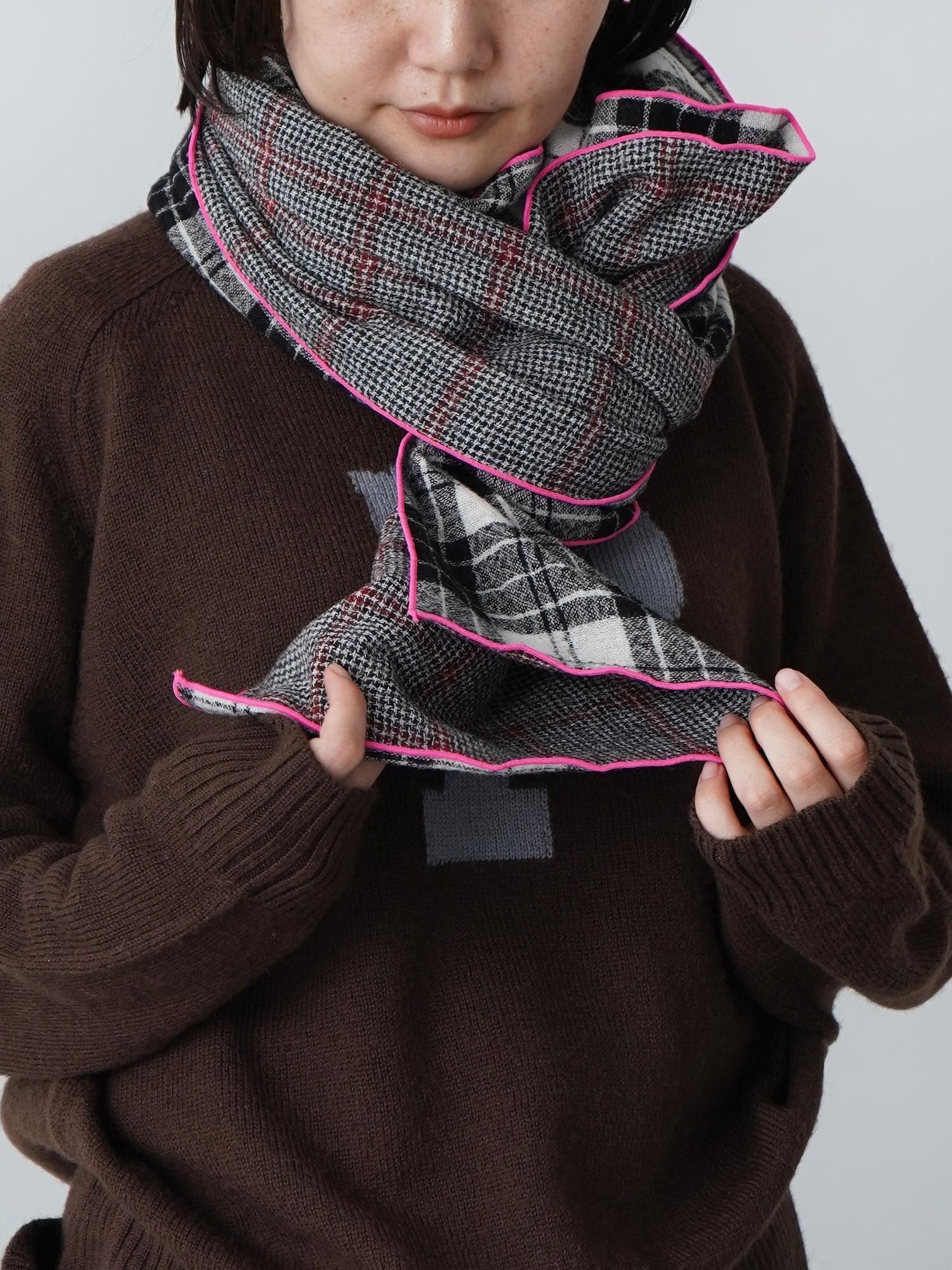 MALK online store 】NATURAL LAUNDRY / ウールガーゼチェック