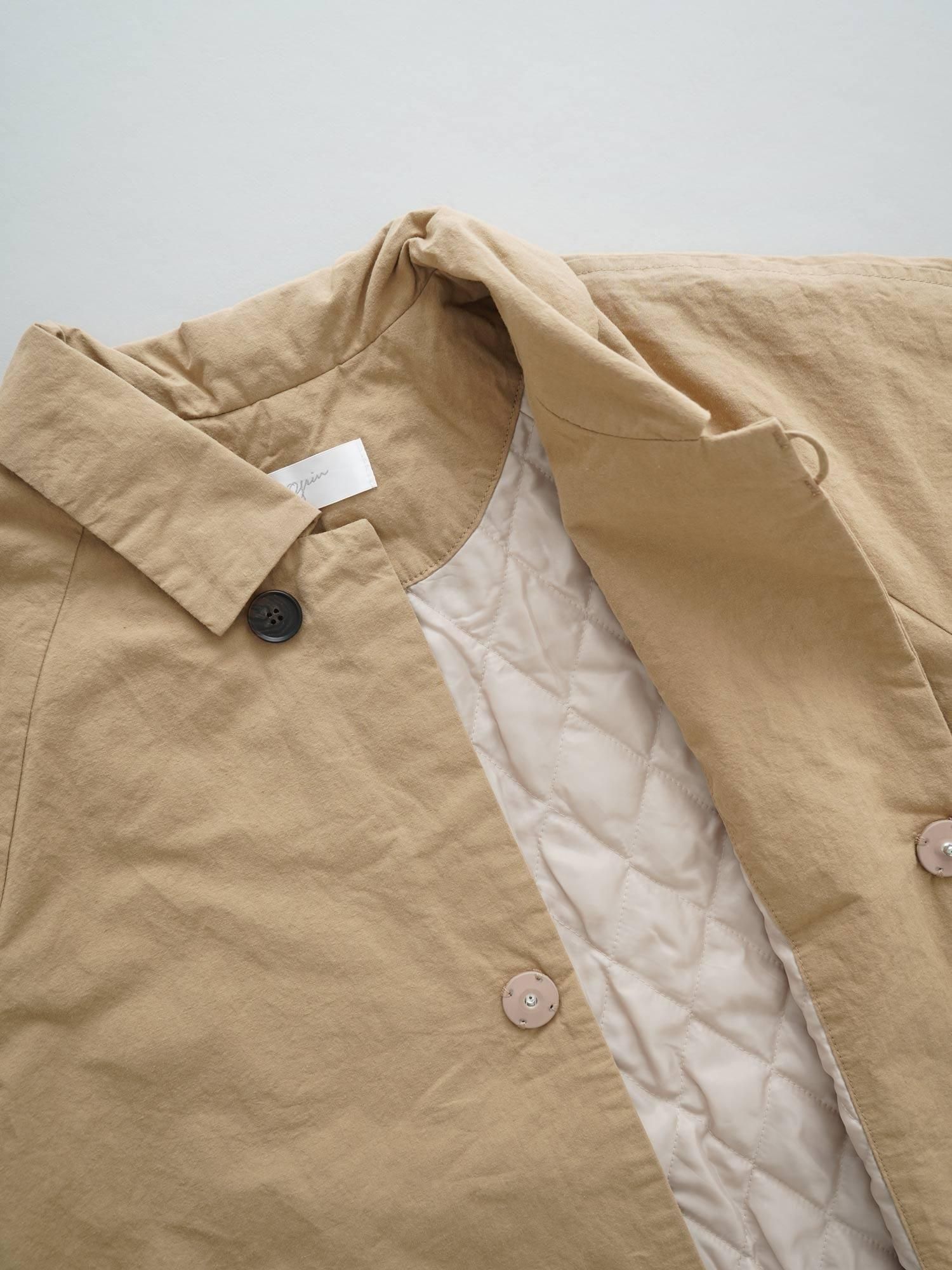 MALK online store 】grin / CLシーチング中綿タックスリーブコート 綿