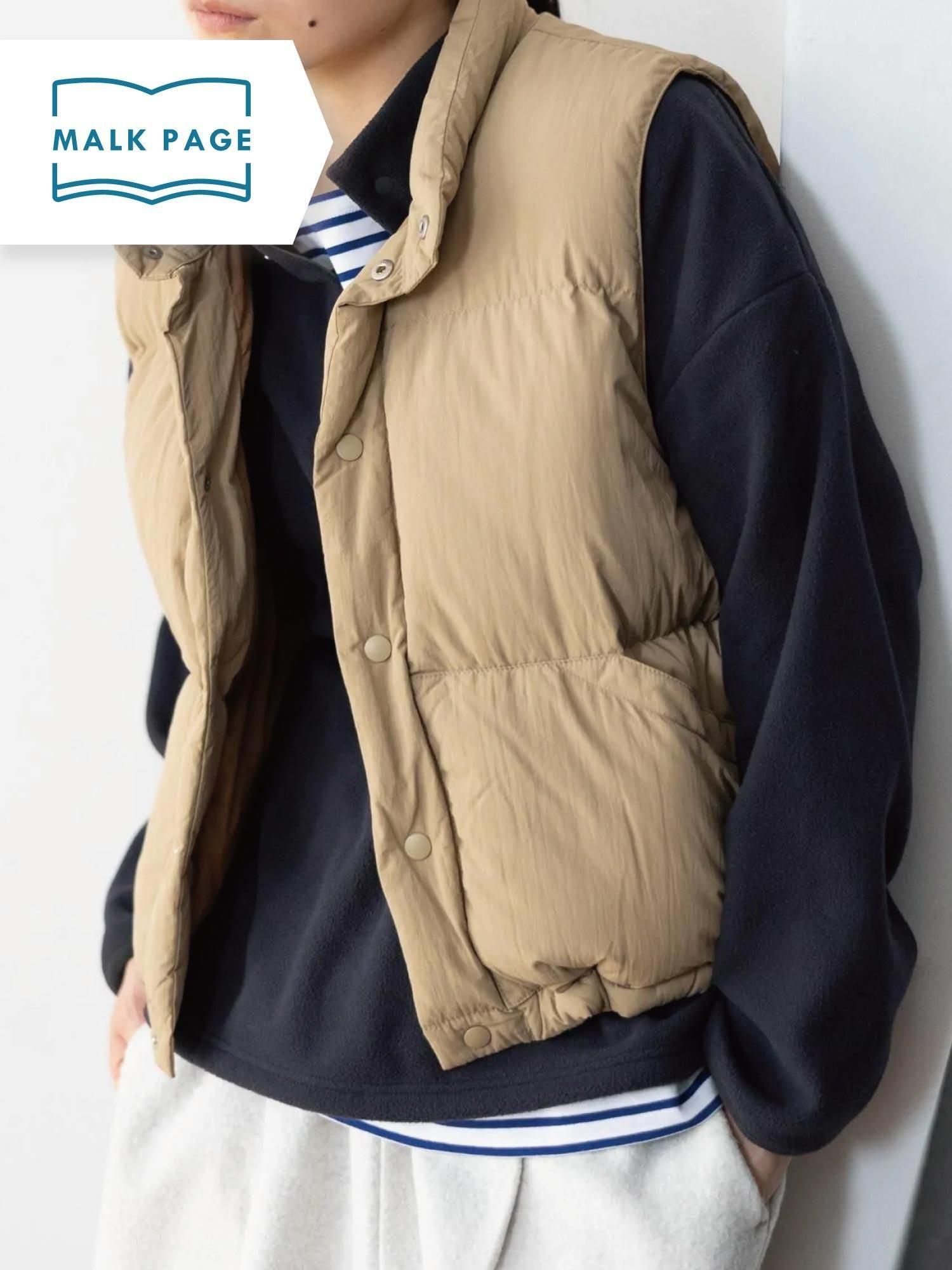 natural laundry ナチュラルランドリー　ダウンベスト NATURAL LAUNDRY - ナチュラルランドリー 公式通販 MALK ONLINE