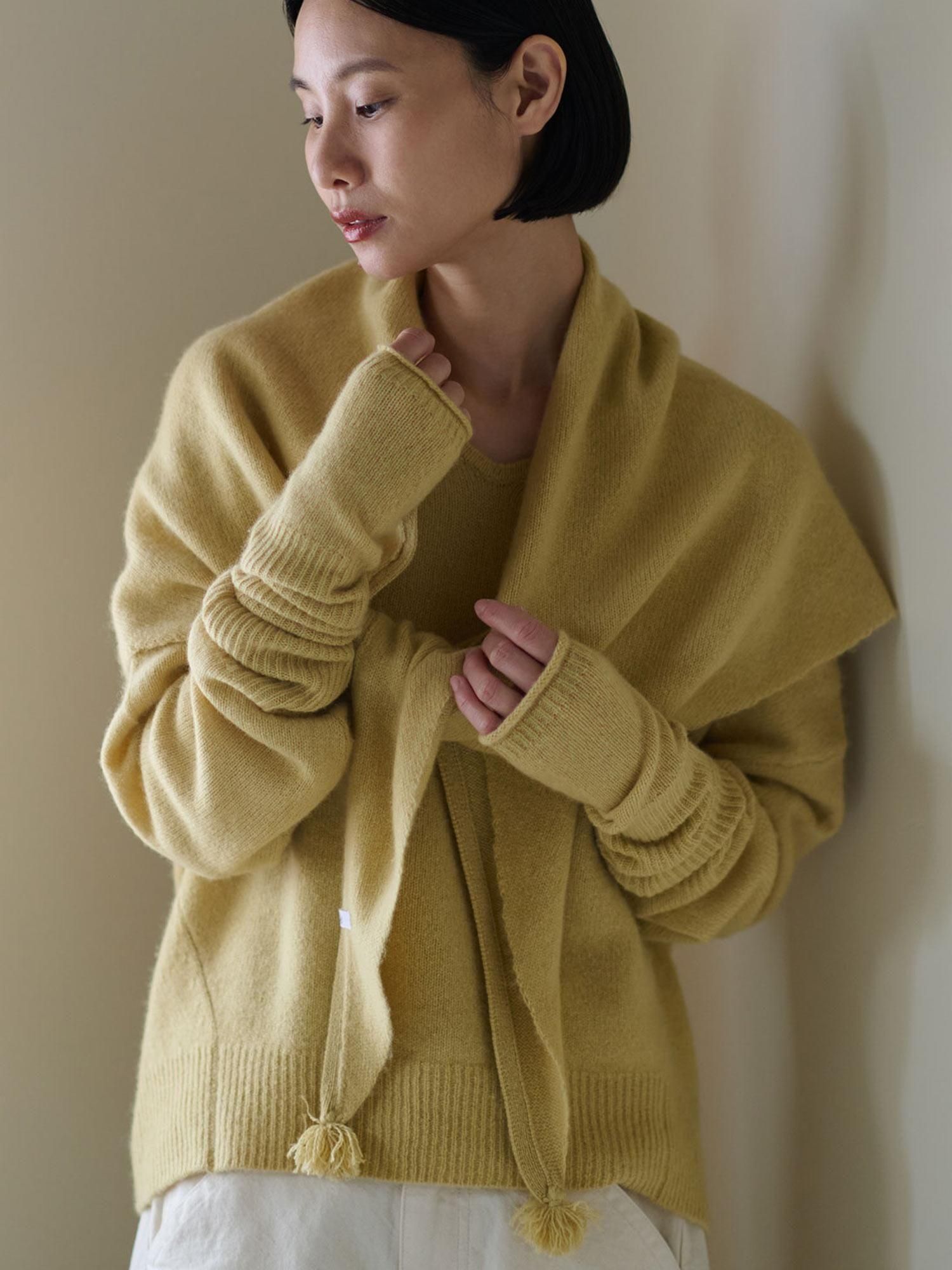 YAKウール　三角フリンジストール