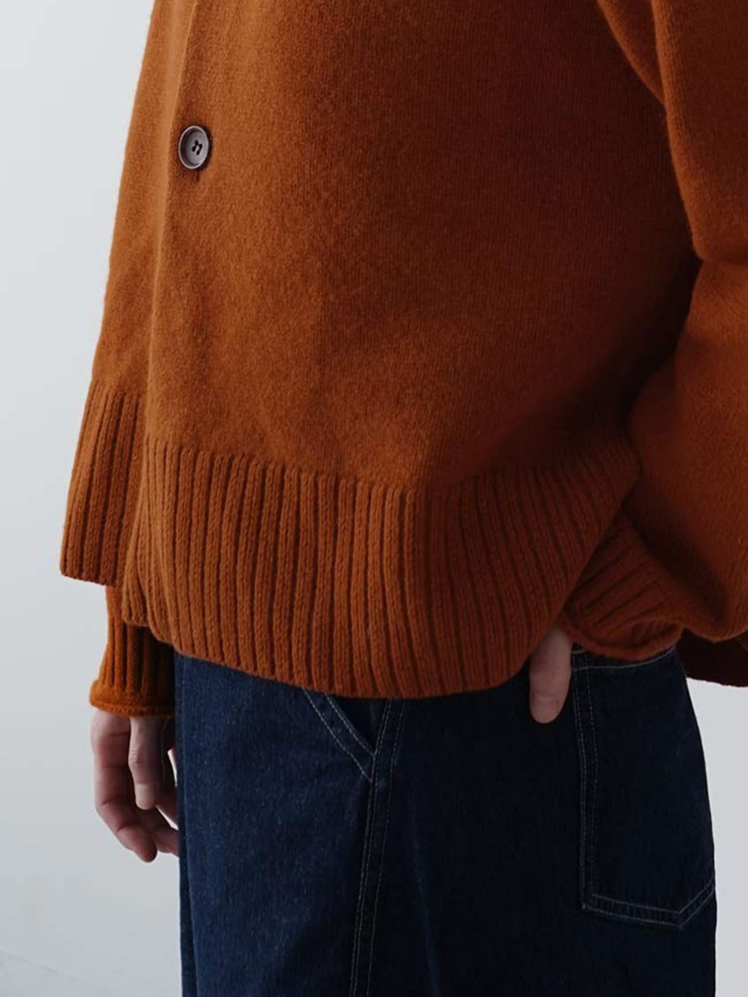 NULLUS 24AW メリノウールカーディガン サイズ2 MALK online store 】grin / メリノウールカーディガン 毛 100