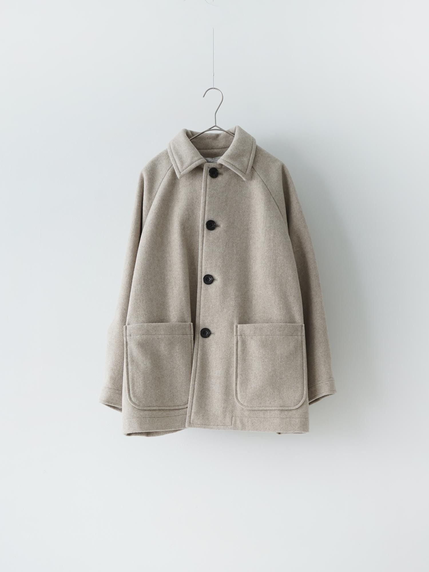 MALK online store 】grin / ソフトウールビーバーハーフコート 毛 100