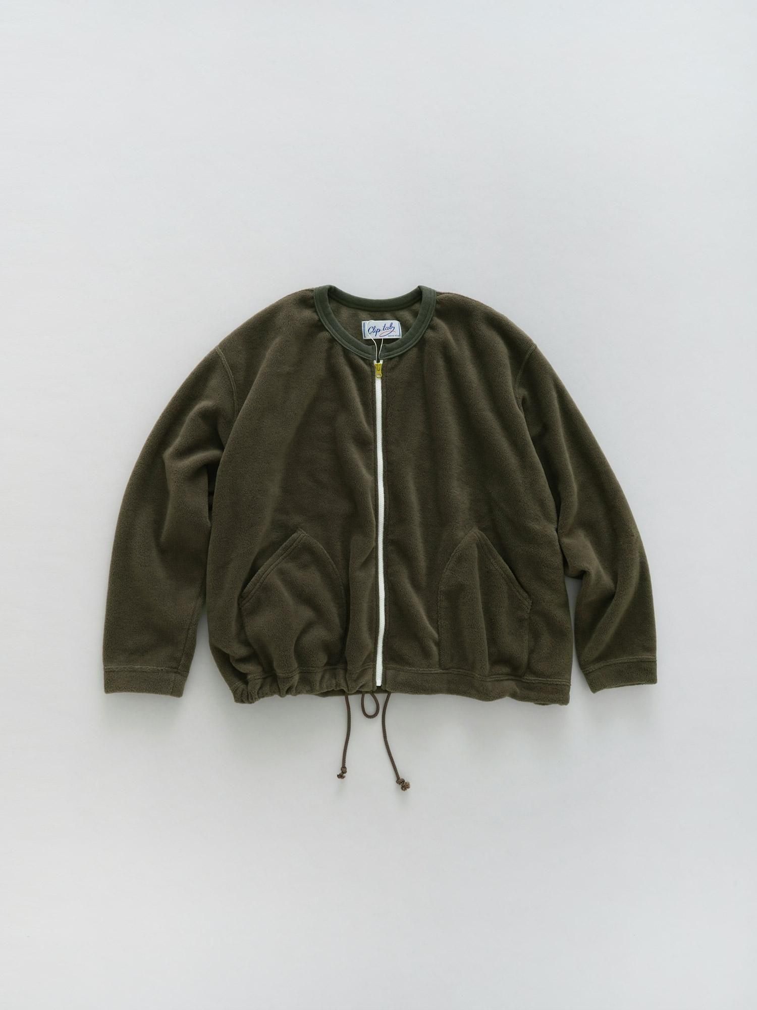 MALK online store 】CLIP.TAB / フリースZIPカーディガン