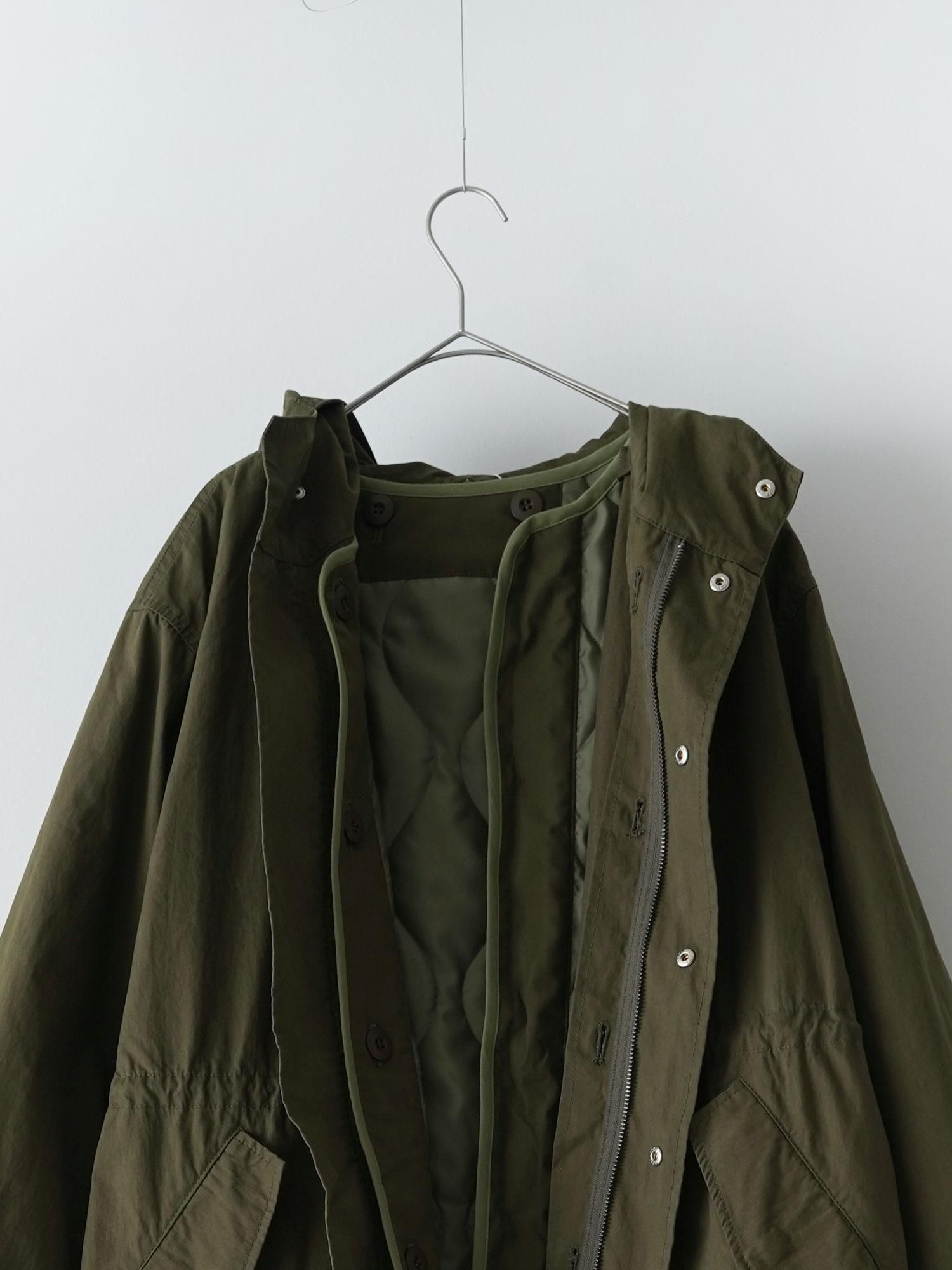 ももり MALK online store 】NATURAL LAUNDRY / N/Cウェザー3wayモッズコート