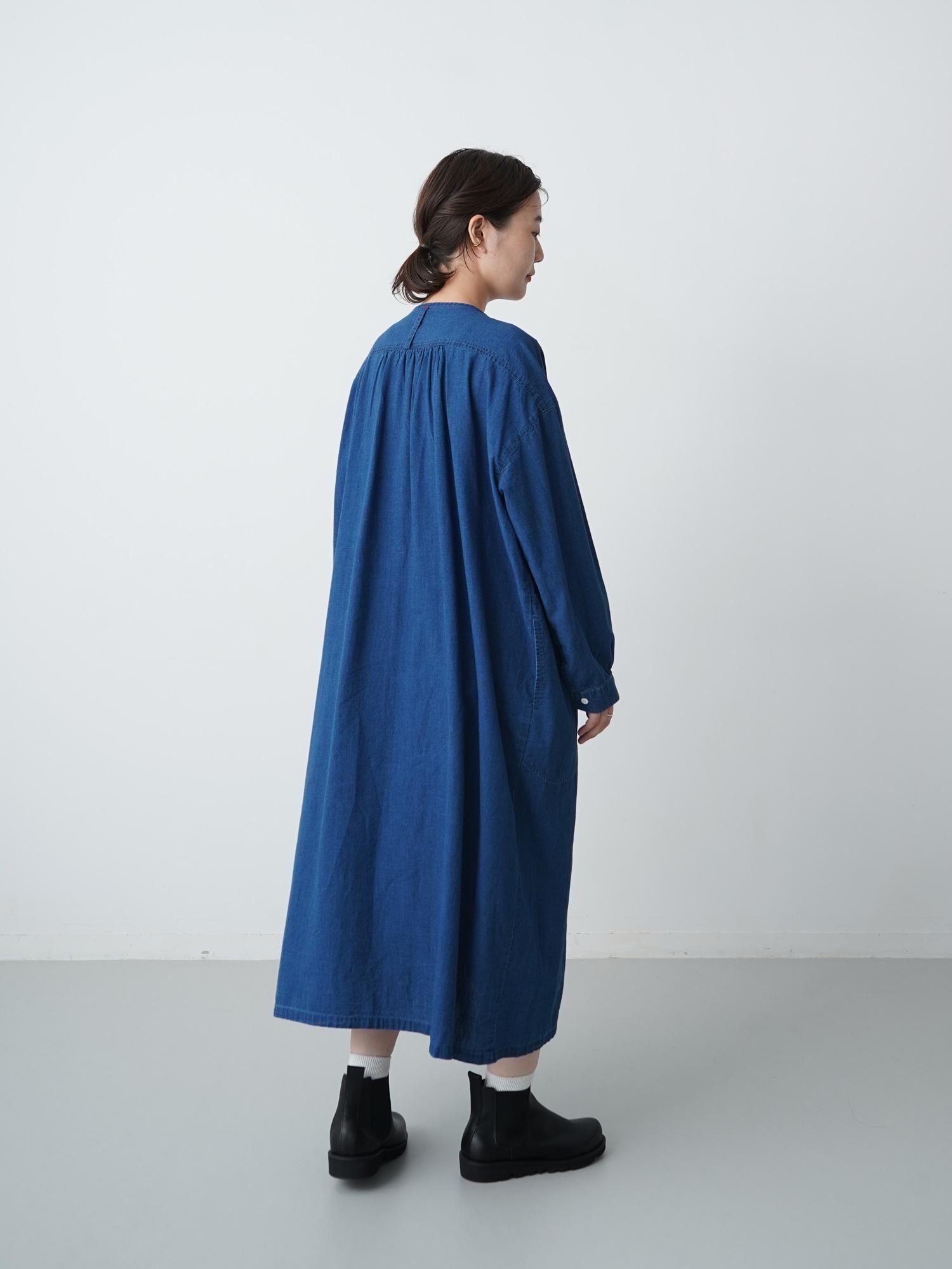 MALK online store 】clip.tab / インディゴシャンブレーピンタック