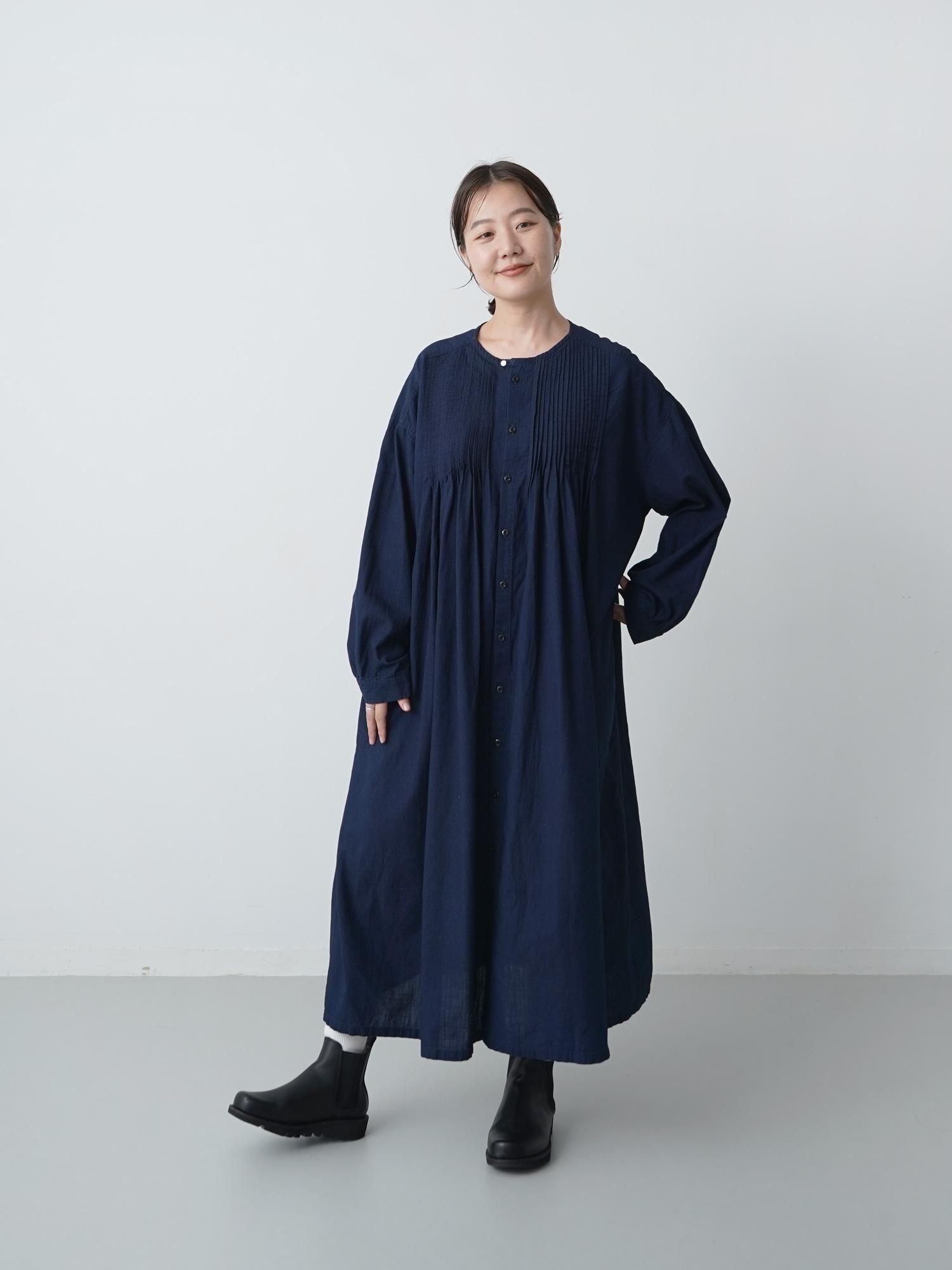 【ゆっぴー】箱無しブリッドドゥガラ　アン　フルール＆アイライナー　マリン紺 MALK online store 】clip.tab / インディゴシャンブレーピンタック