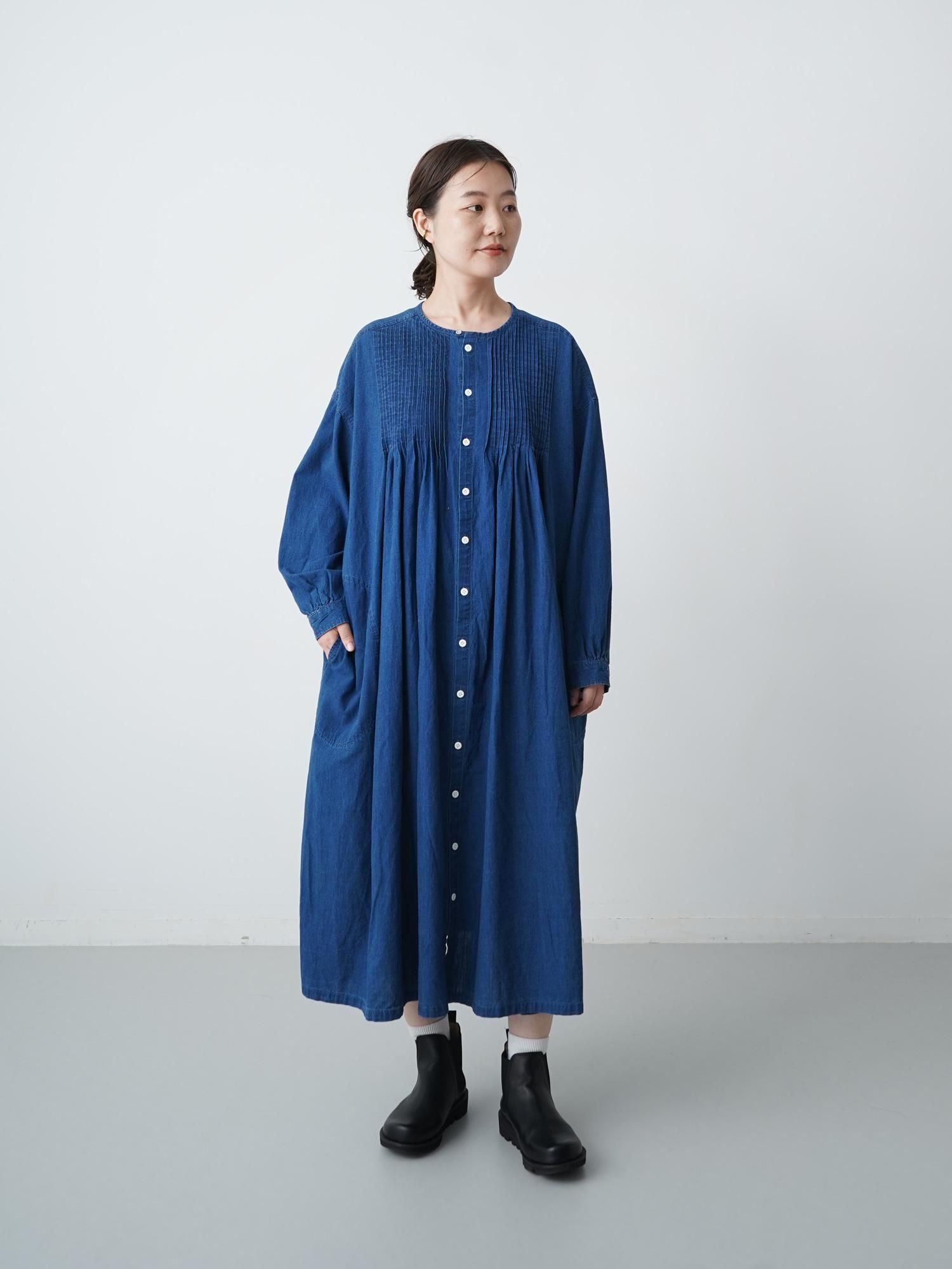 MALK online store 】clip.tab / インディゴシャンブレーピンタック