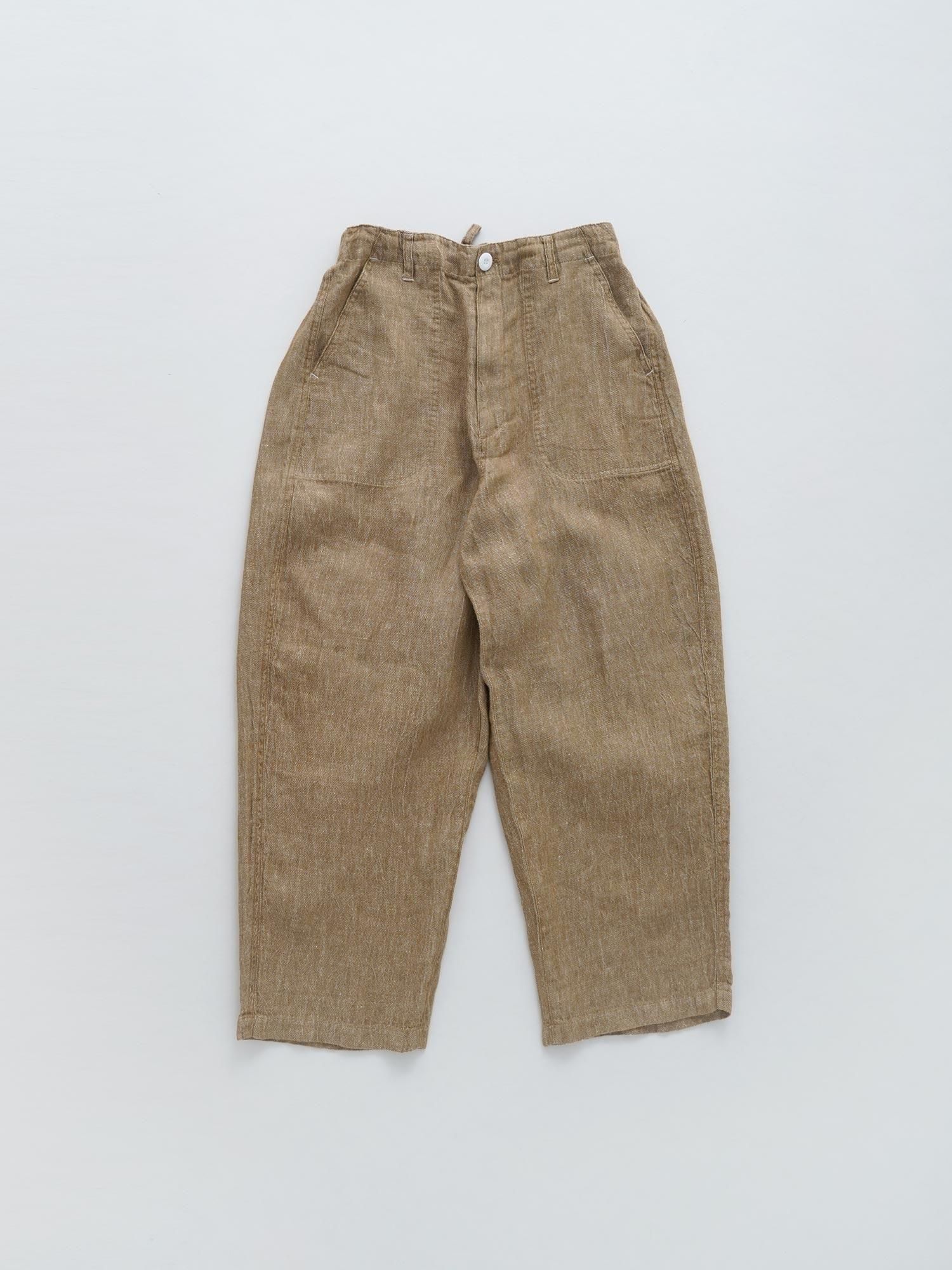 MALK online store 】NATURAL LAUNDRY / リネンデニムフックパンツ