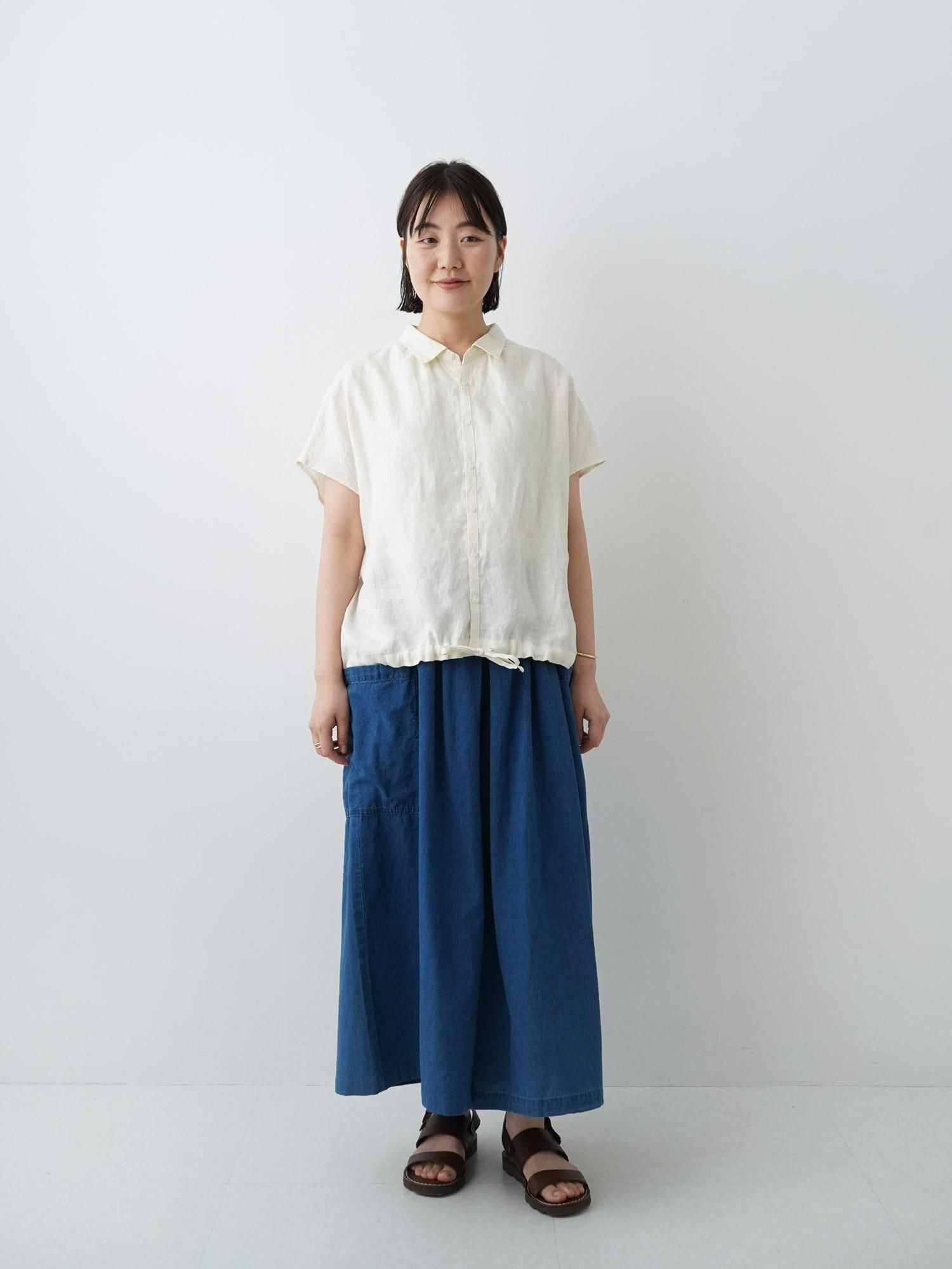 MALK online store 】 NATURAL LAUNDRY / リネンクロスレイシャツ 麻