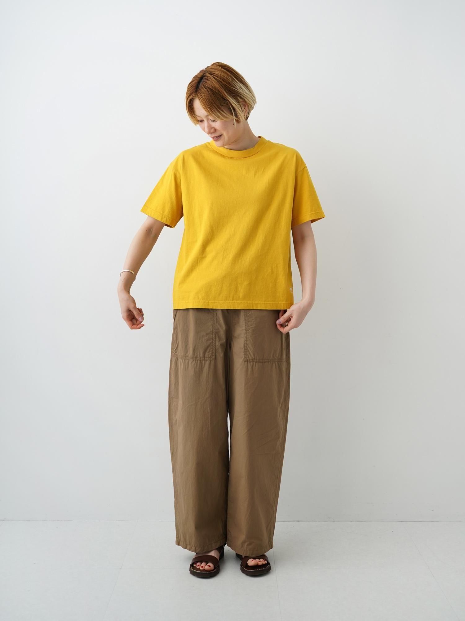 ぬに MALK online store 】NATURAL LAUNDRY / カラー天竺キツネ刺繍Tシャツ
