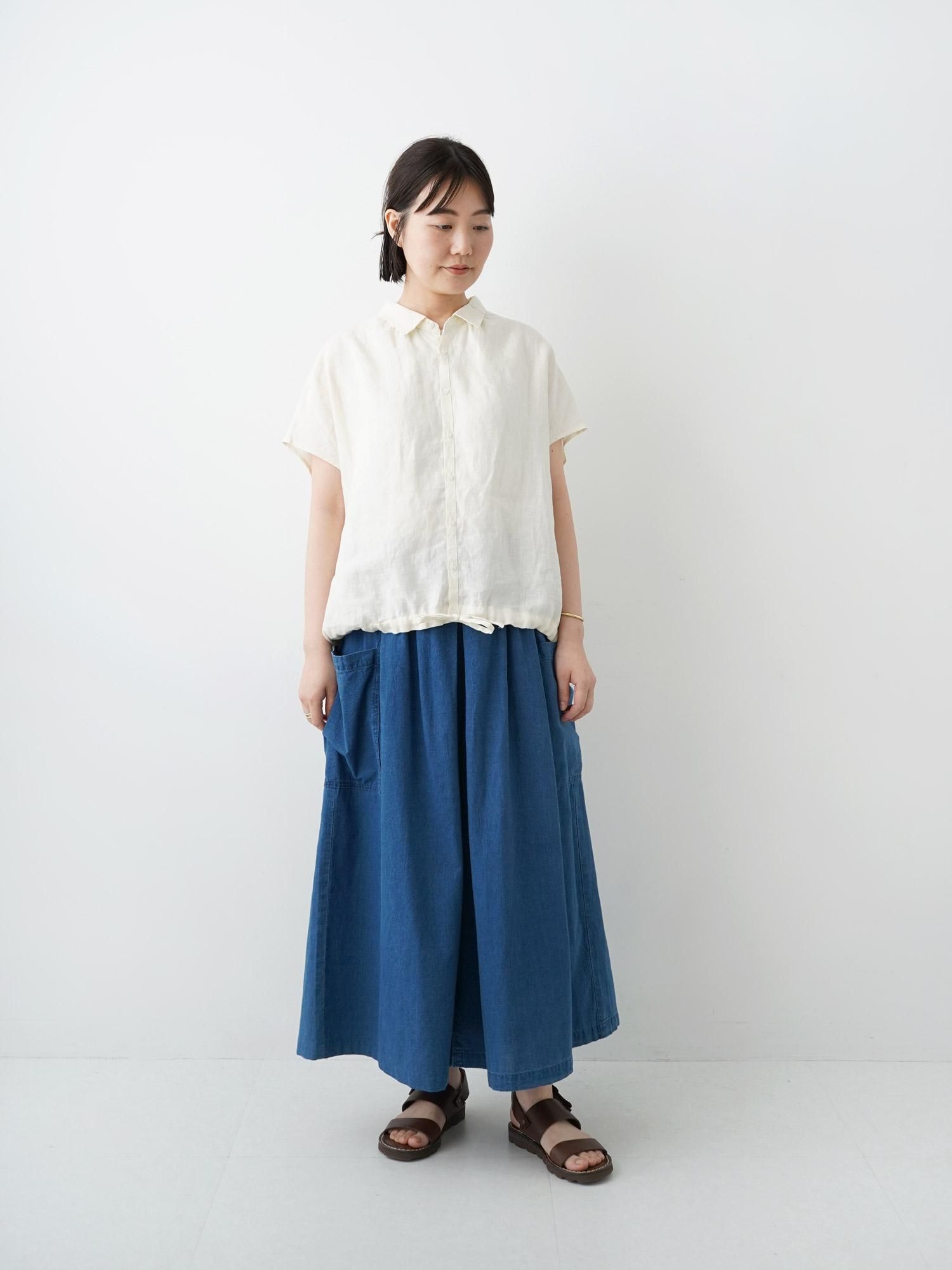 MALK online store 】NATURAL LAUNDRY / インディゴシャンブレータック
