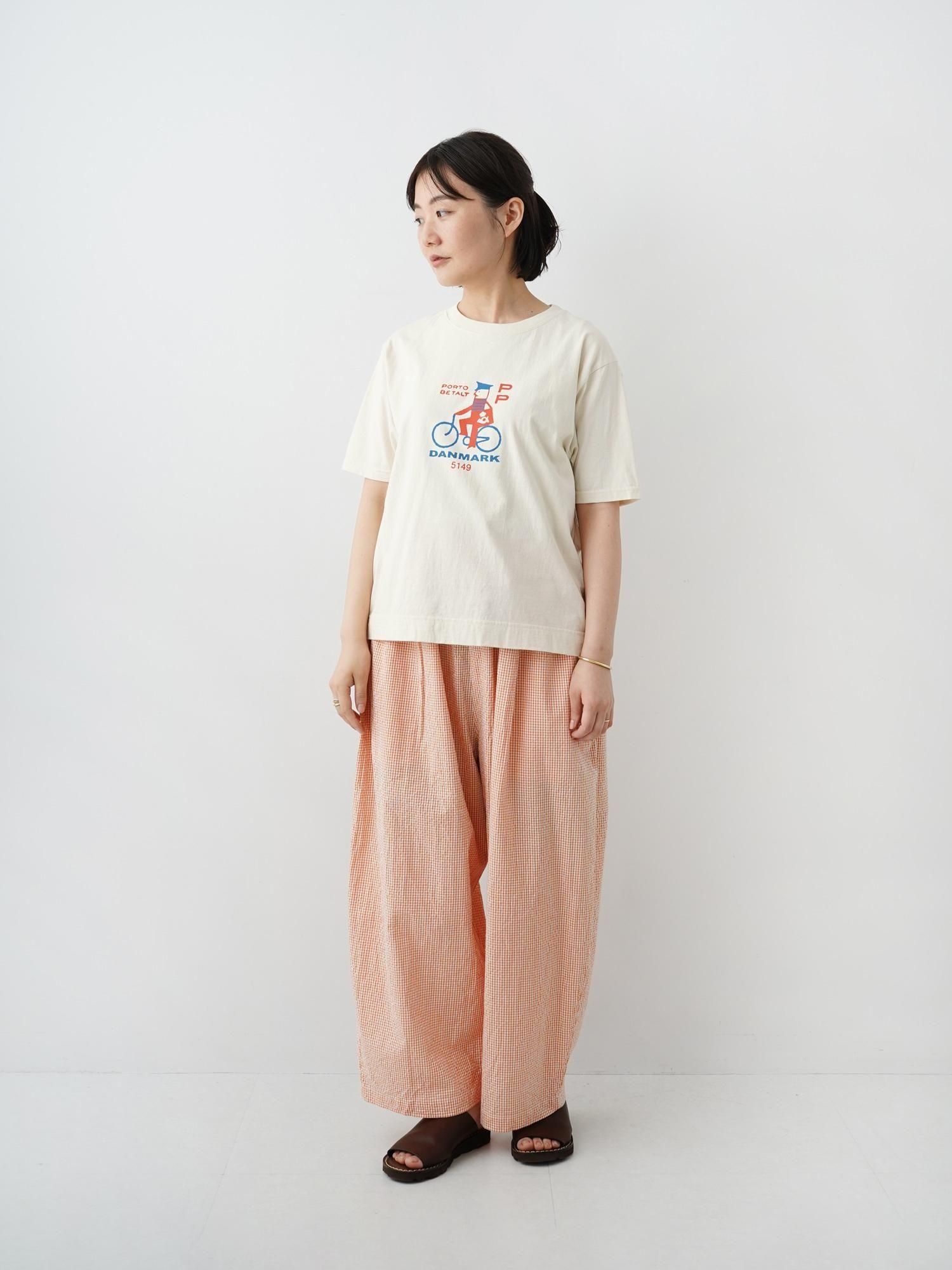 MALK online store 】NATURAL LAUNDRY / カラー天竺ポストマンプリント