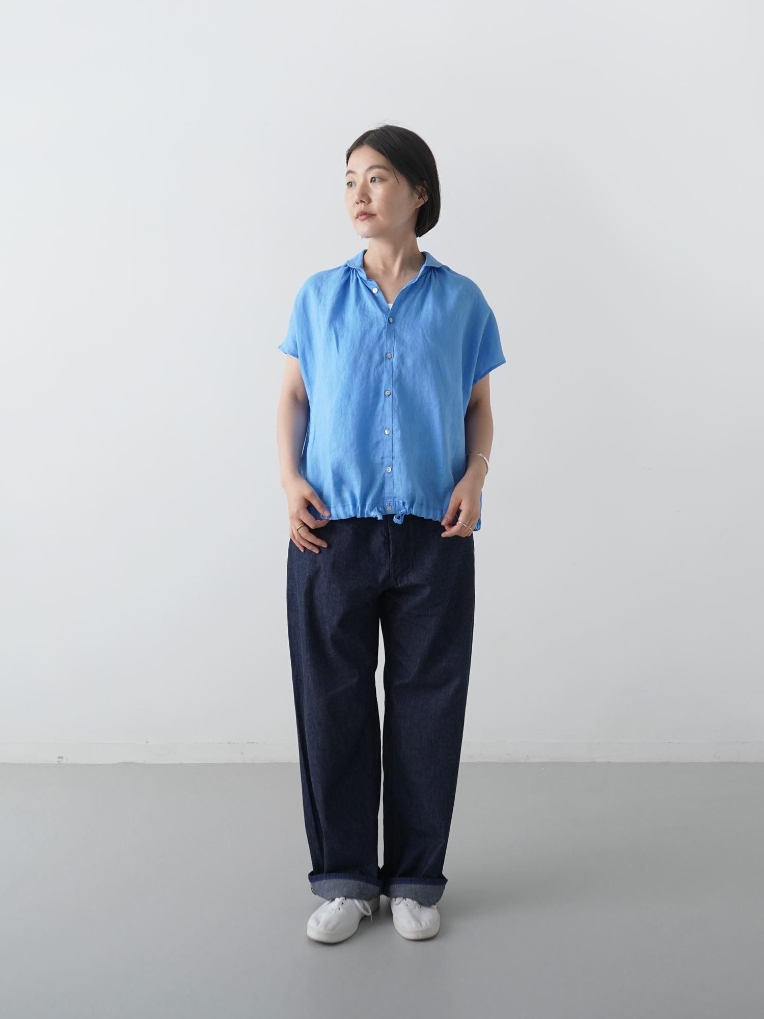 極美品 LATORRE リネン混スラックス 44 インディゴ ラトレ MALK online store 】NATURAL LAUNDRY / リネンクロスフレンチドロー
