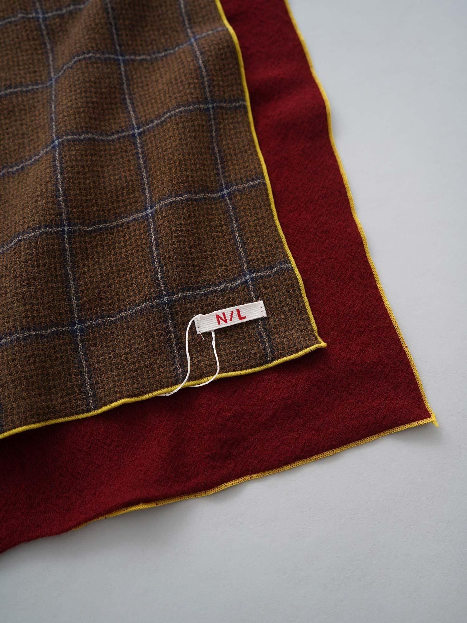 MALK online store 】NATURAL LAUNDRY / ウールガーゼチェックカラーラ