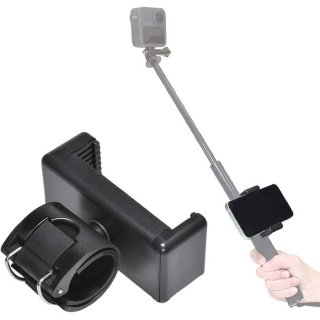 GoPro(ゴープロ)用アクセサリー 自撮り棒用 スマホホルダー スマートフォン スマホ アプリ アクションカメラ 連携 固定用マウント 三脚  GLD5154MJ123