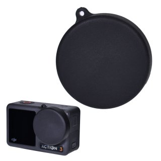 DJI Osmo Action3用 レンズカバー 黒 シリコン レンズキャップ レンズ保護 GLD6854MJ269