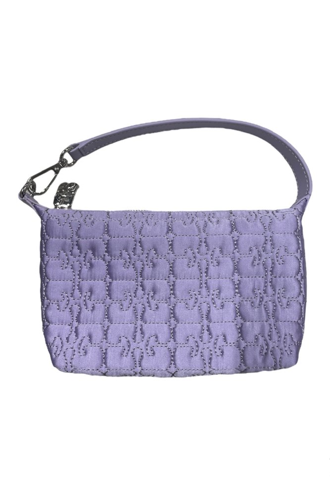 Butterfly small pouch satin (light lilac) / GANNI