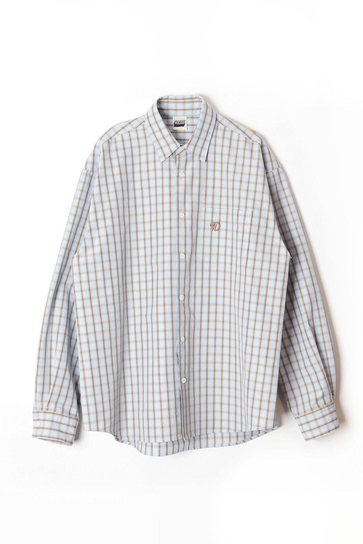 WASHED CHECK BIG SHIRT / HOLIDAY