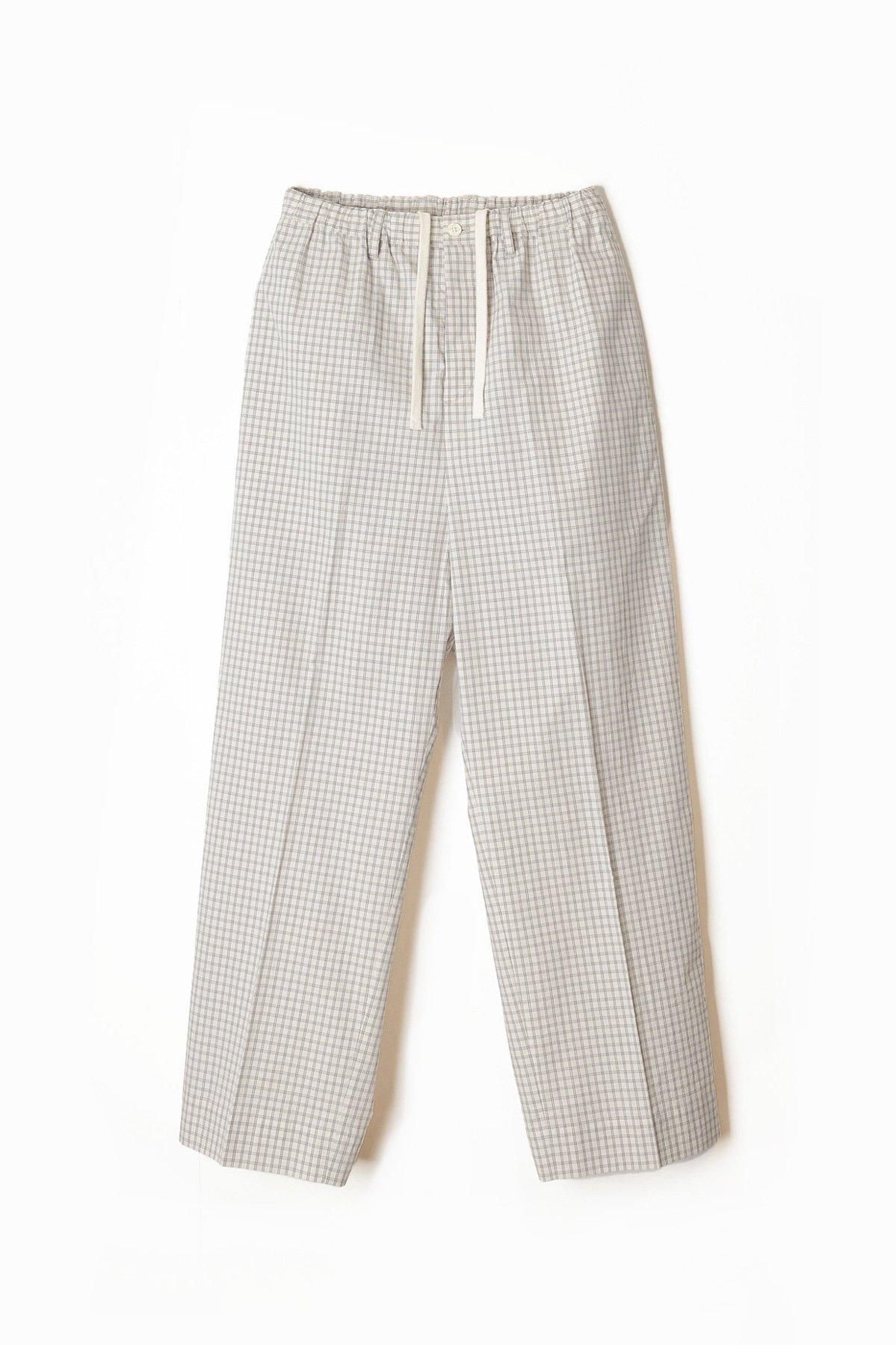 CHECK DRAWSTRINGS SHIRT PANTS / HOLIDAY