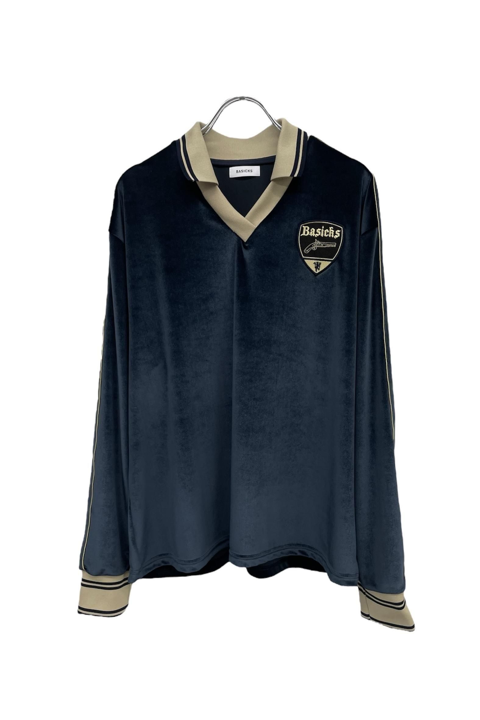 Velvet Football Shirt(2color) / BASICKS