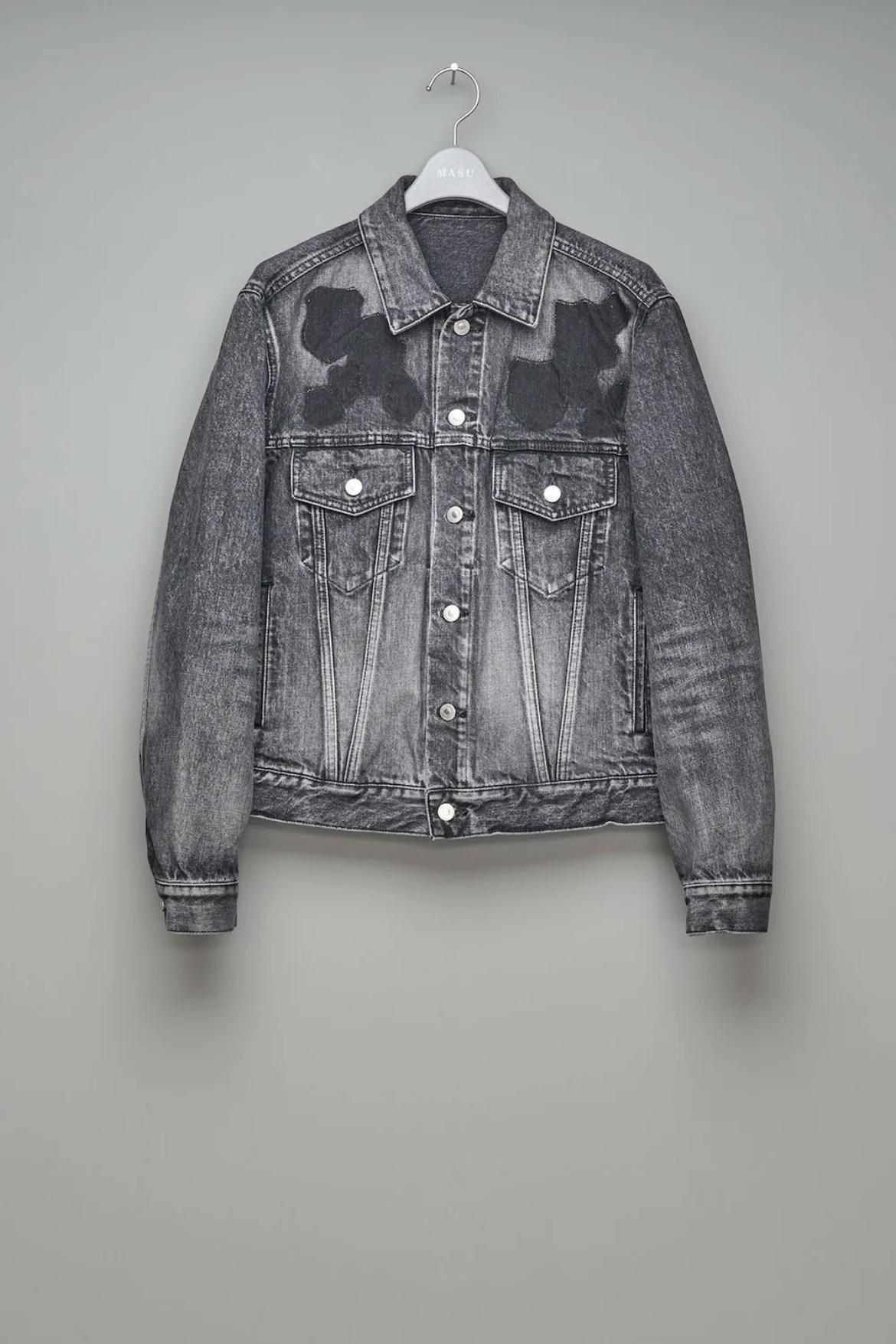MASU BOYS EMBLEM DENIM JACKET - BLACK / MASU