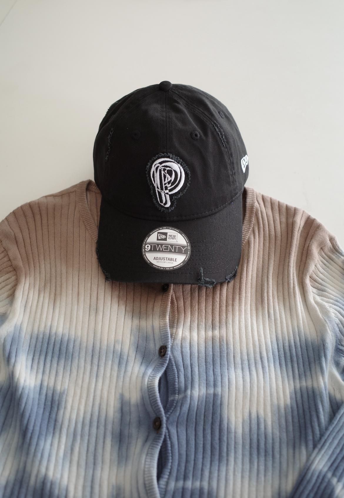 PERVERZE × NEW ERA Scrap Initial Cap / Black – dim at noon