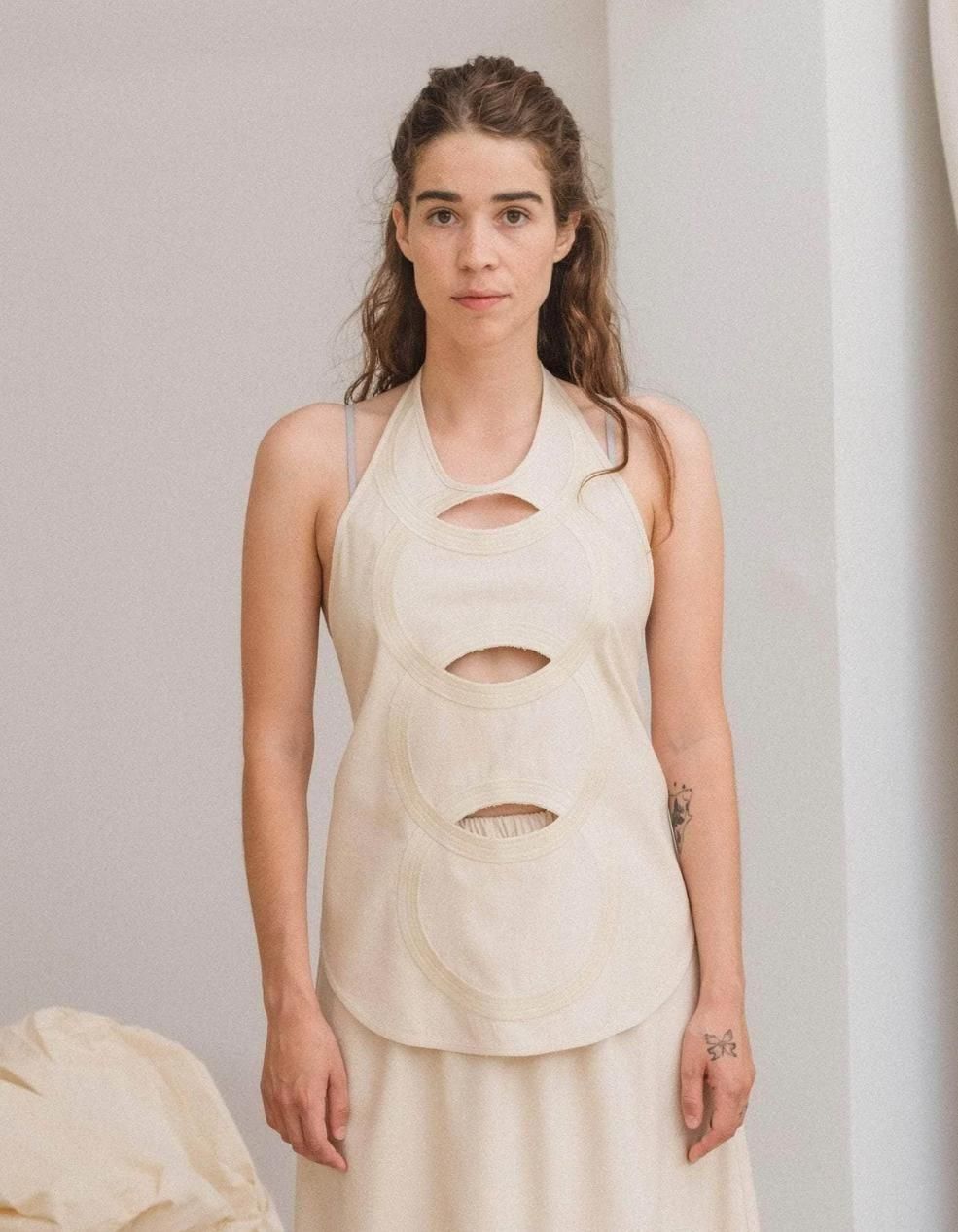 Chain Apron Top(2color) / baserange