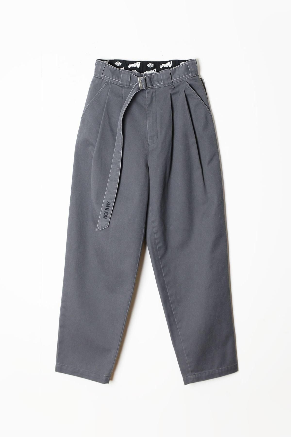 DICKIES BELTED 2TUCK PANTS / HOLIDAY
