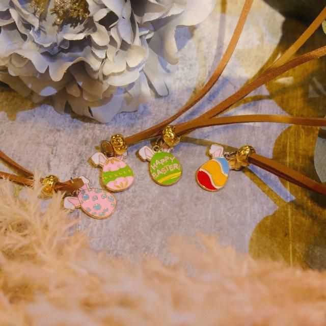 B-46】たまごチョーカー - 犬のリボン屋LOCOLOCO