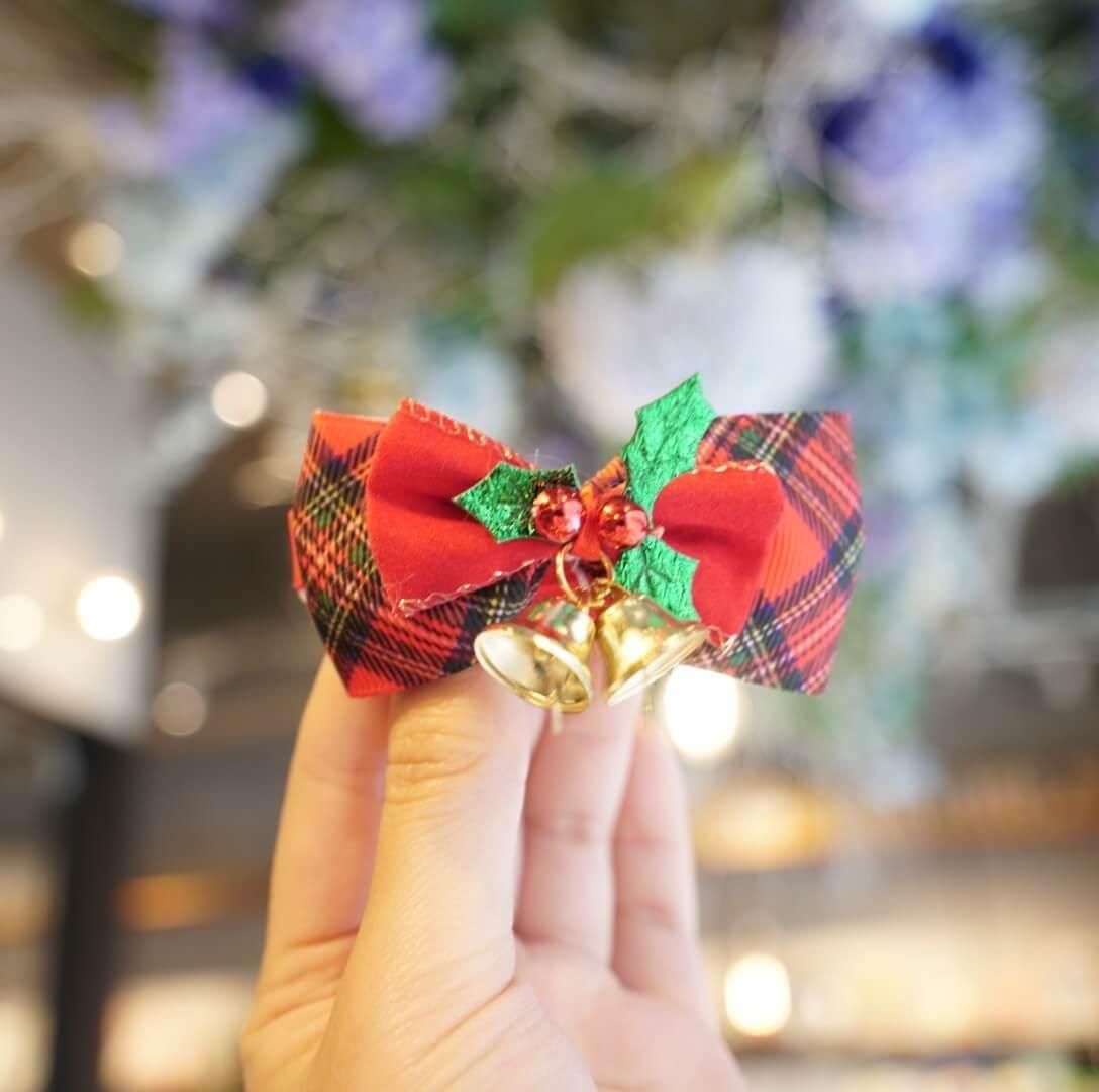 C-6】クリスマス蝶ネクタイ - 犬のリボン屋LOCOLOCO